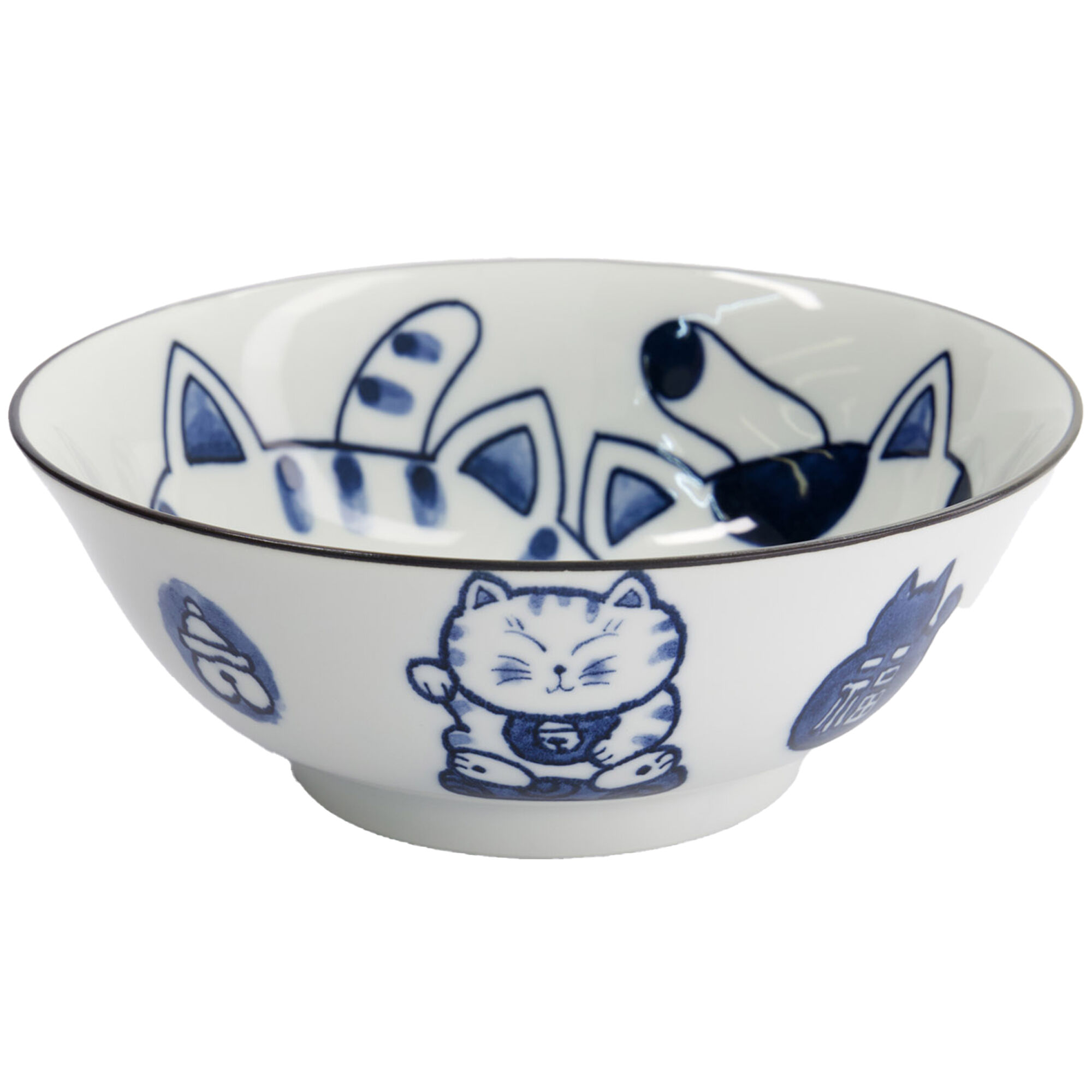 Tokyo Design Studio Kawaii Cat Neko Ramenskål   Liter  33420