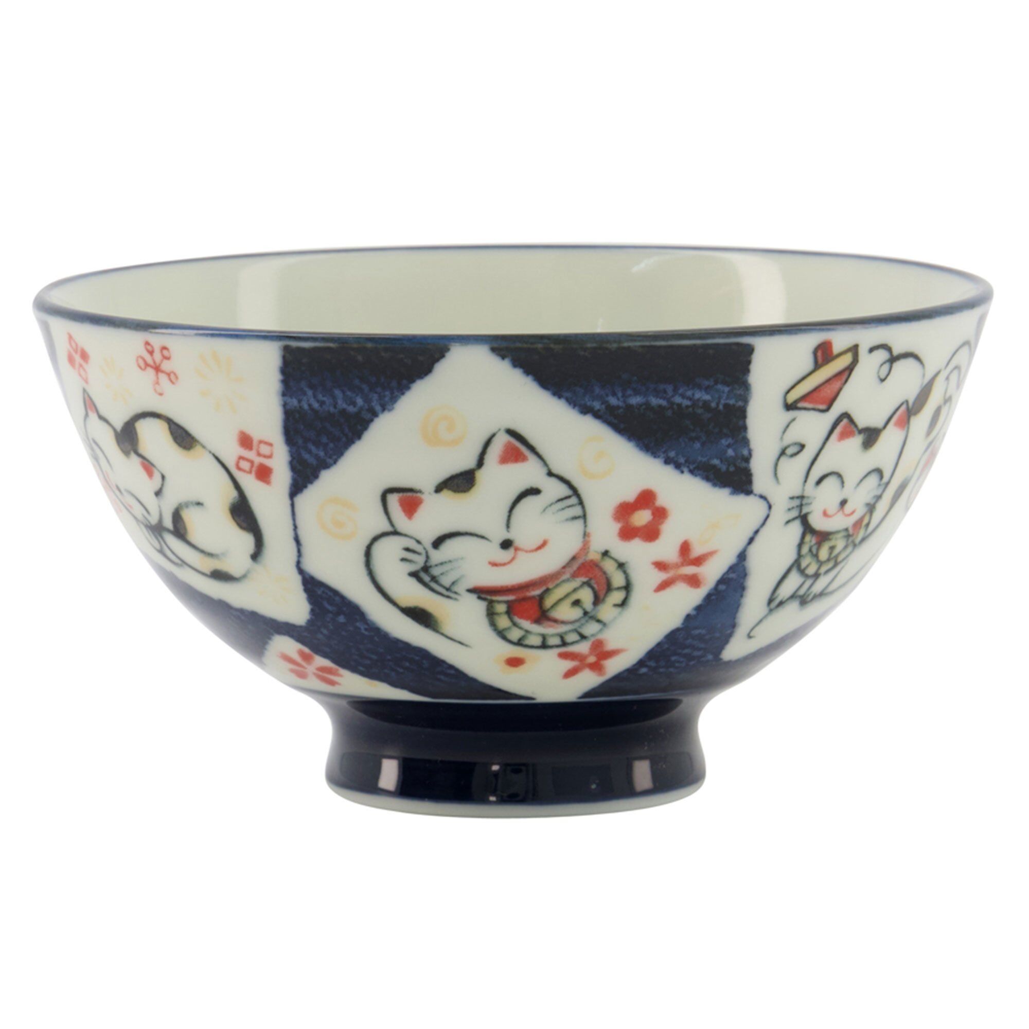 Tokyo Design Studio Kawaii Skål 11 Cm  Cat Blue