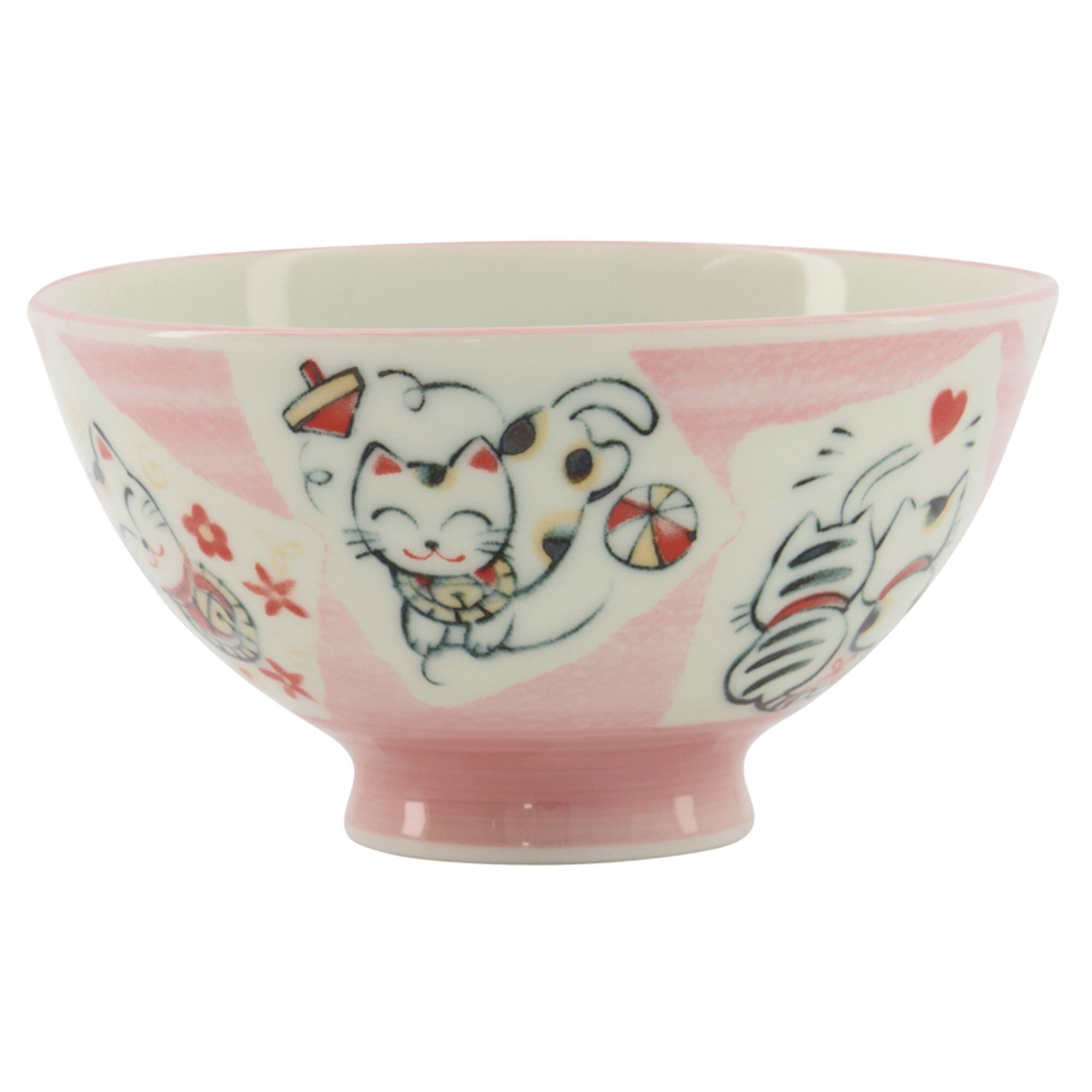 Tokyo Design Studio Kawaii Skål 11 Cm  Cat Pink