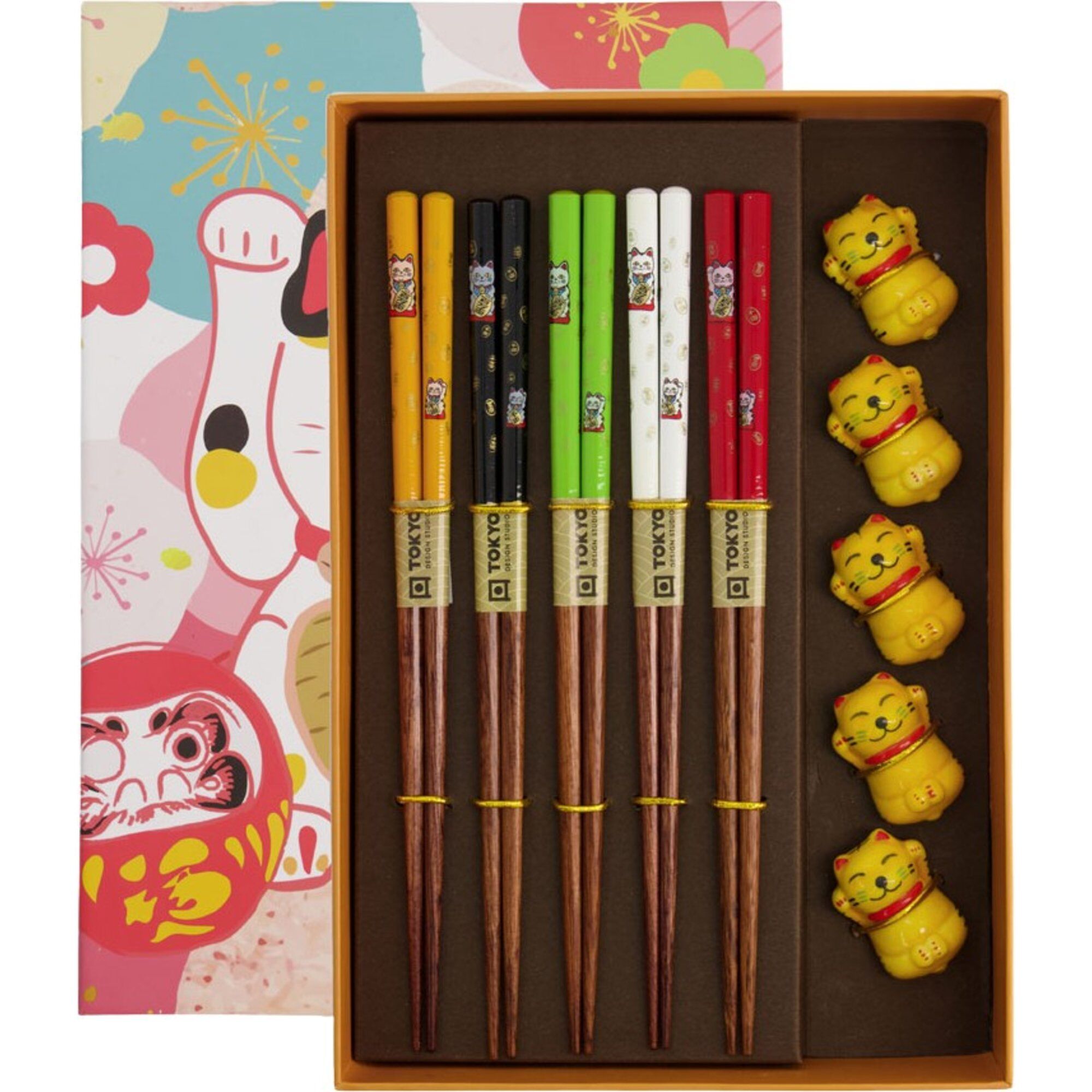 Tokyo Design Studio Lucky Cat Spisepinde   Par