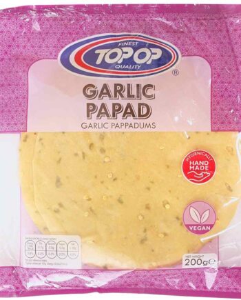 Top Op Papadums Garlic 200