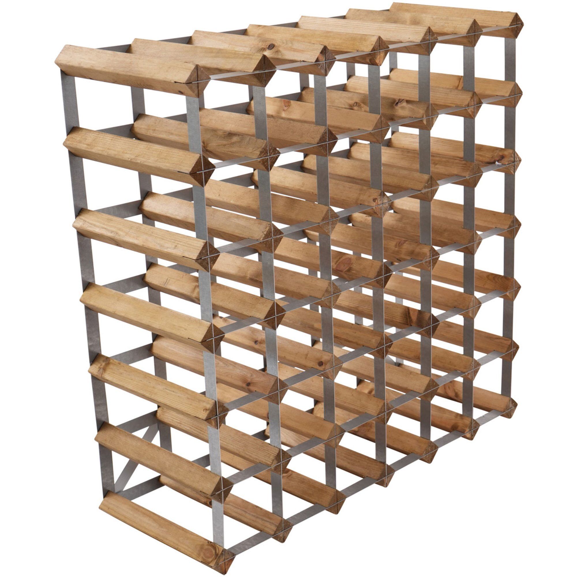 Traditional Wine Rack Vinreol Saml-selv Lys Eg 42 Flasker