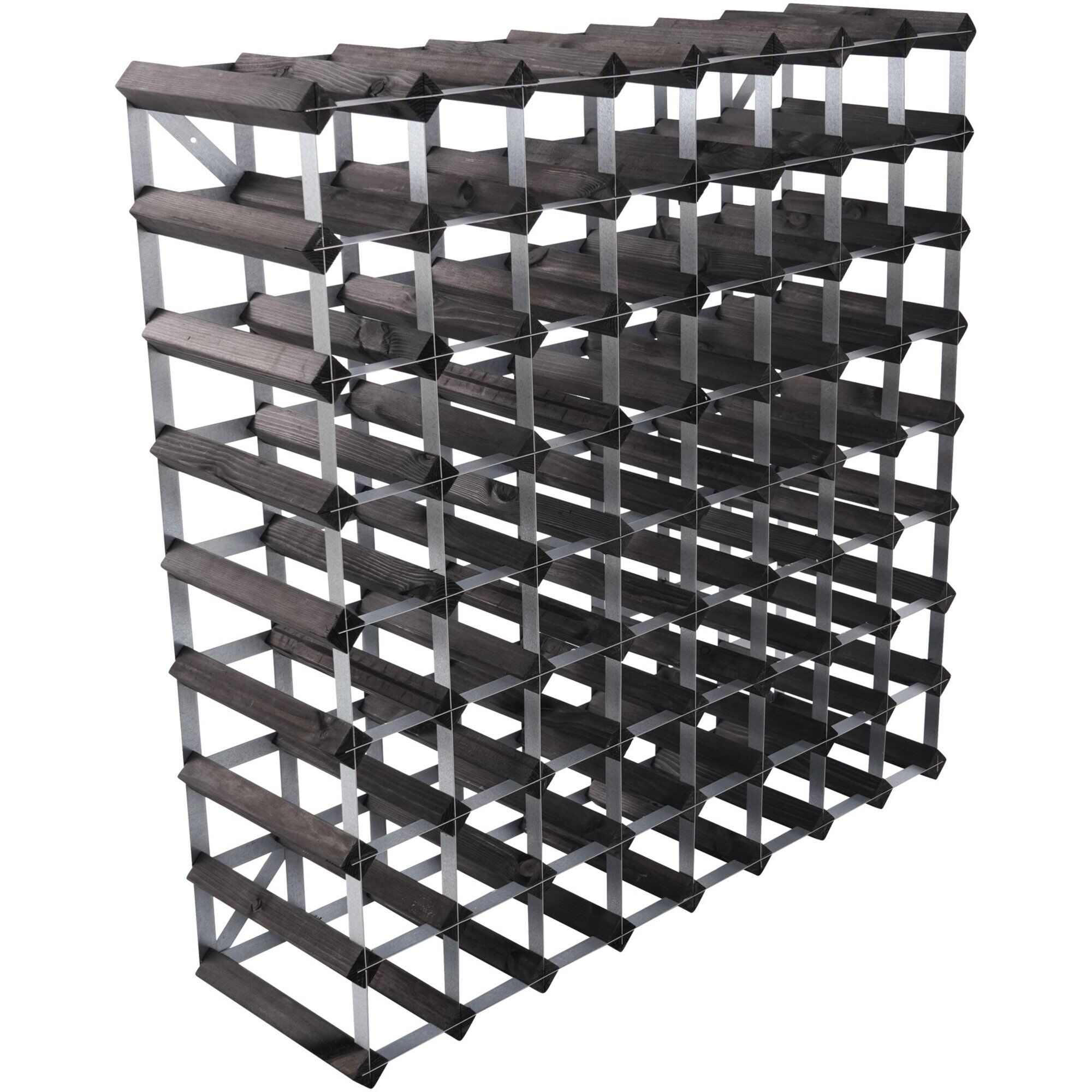 Traditional Wine Rack Vinstativ Black Ash 72 Flasker