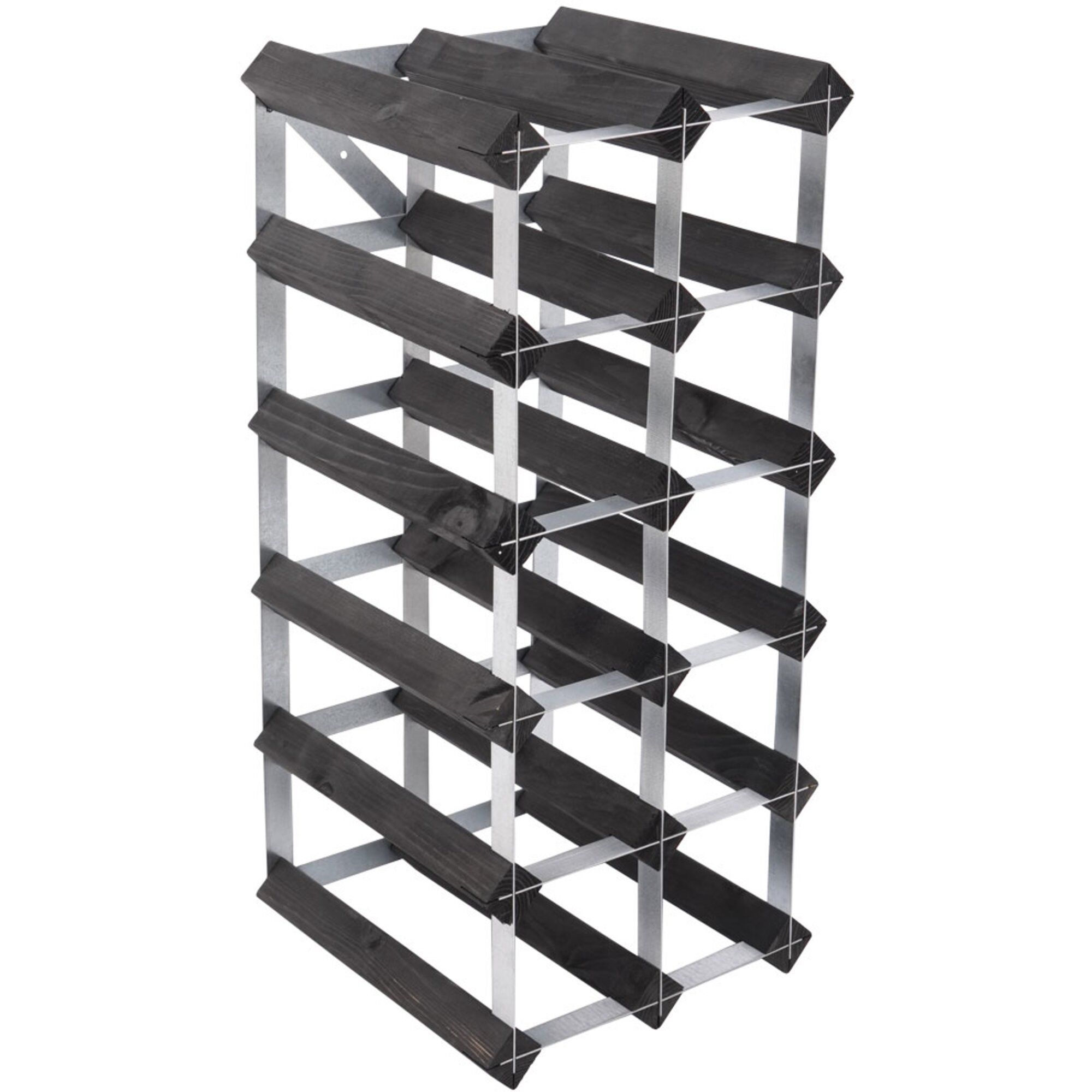 Traditional Wine Rack Vinstativ Black Ash 15 Flasker