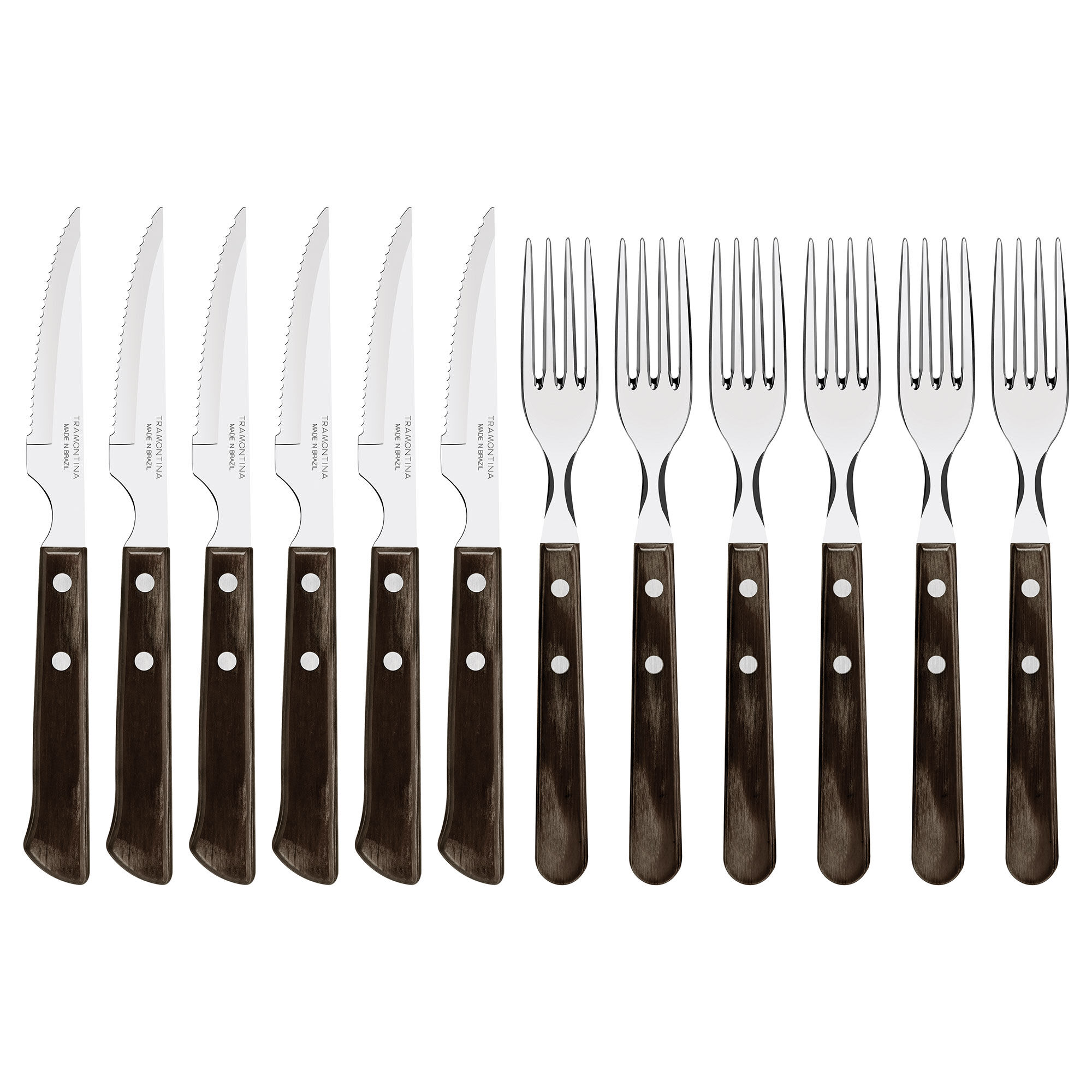 Tramontina Steakbestik 12 Dele  Polywood