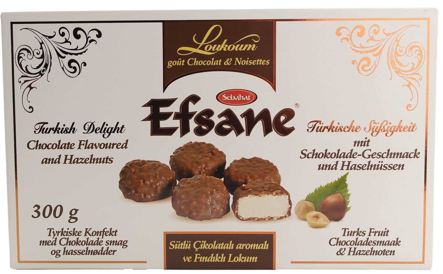 Turkish Delight Chokolade Hasselnød 300