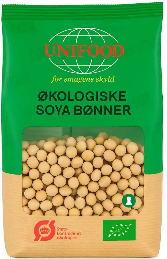Unifood Sojabønner økologisk 500