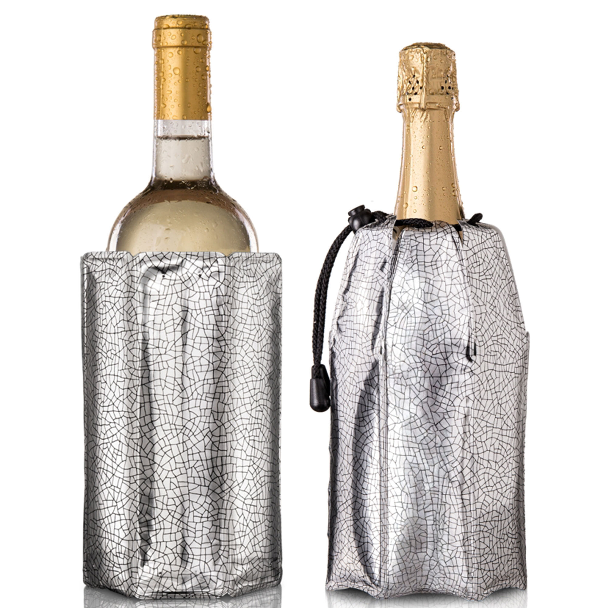 Vacu Vin Active Vin- Og Champagnekøler  -pak  Sølv