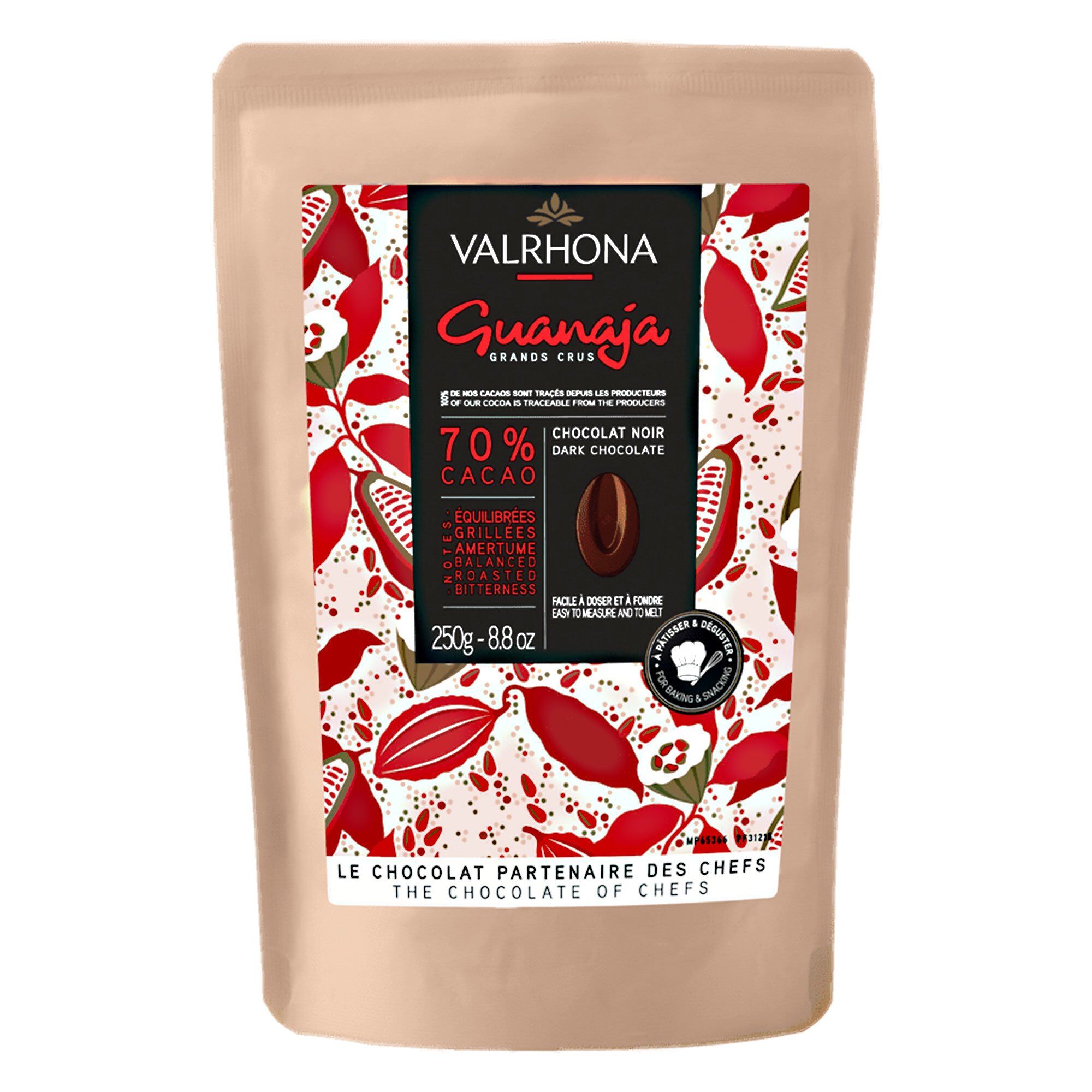 Valrhona Guanaja 70  Mørk Chokolade  250