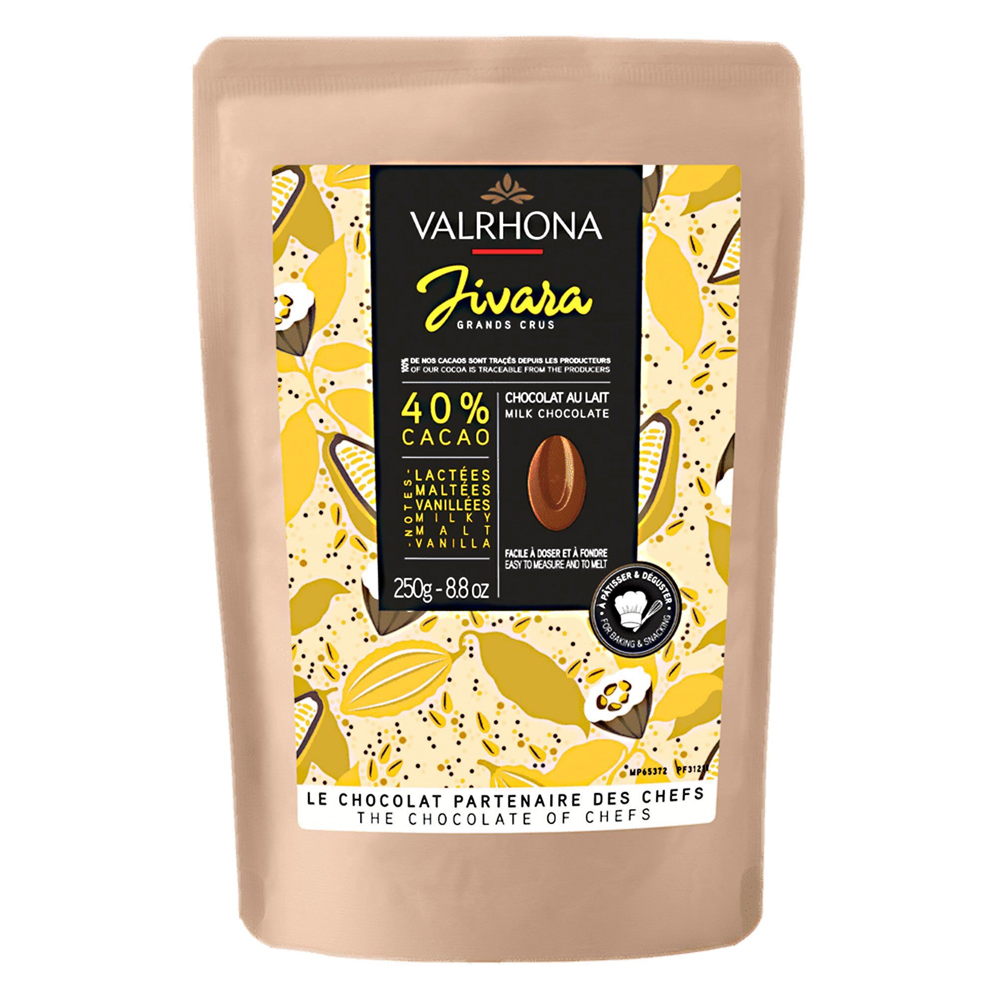 Valrhona Jivara 40  Chokolade  250