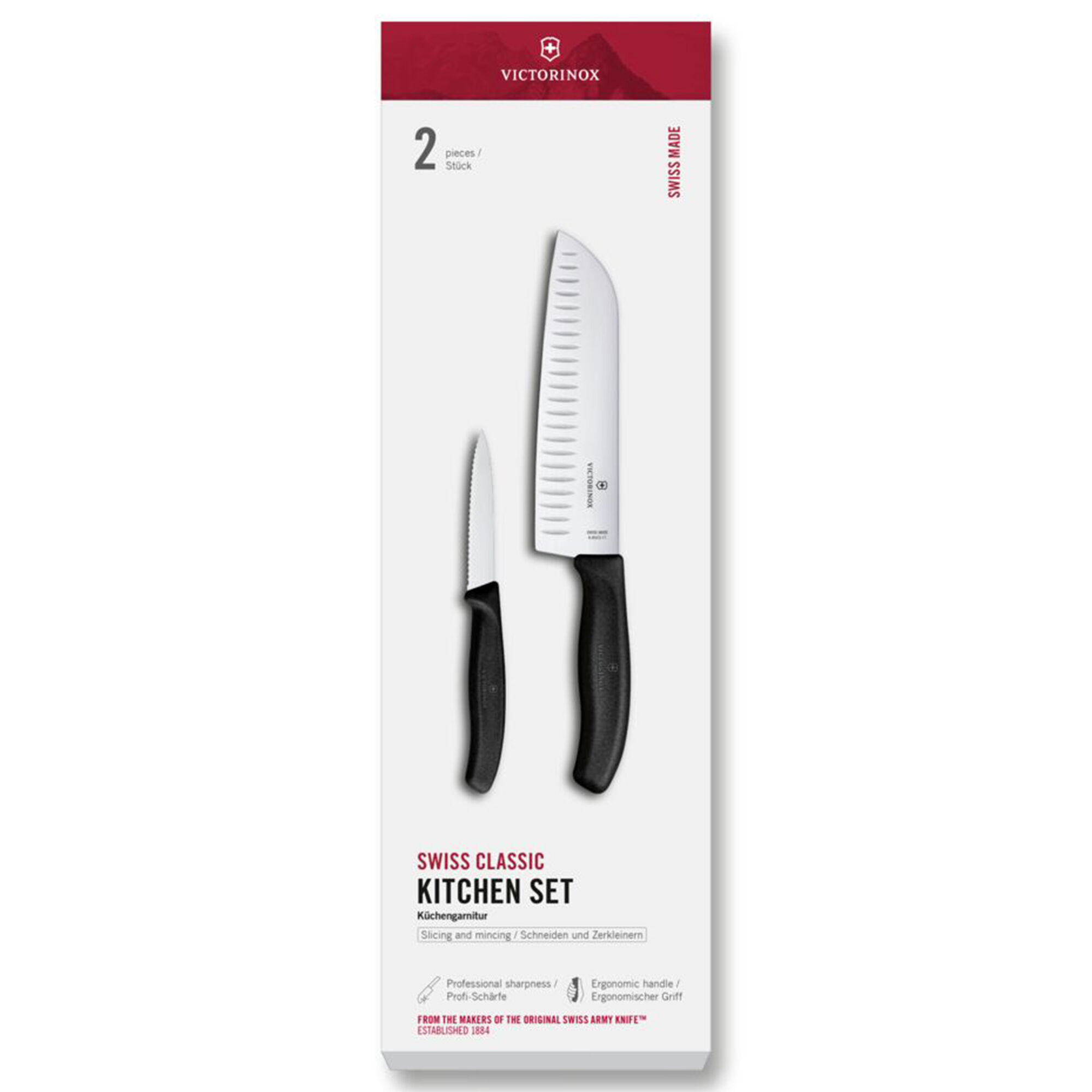 Victorinox Swiss Classic Knivsæt   Dele  Sort