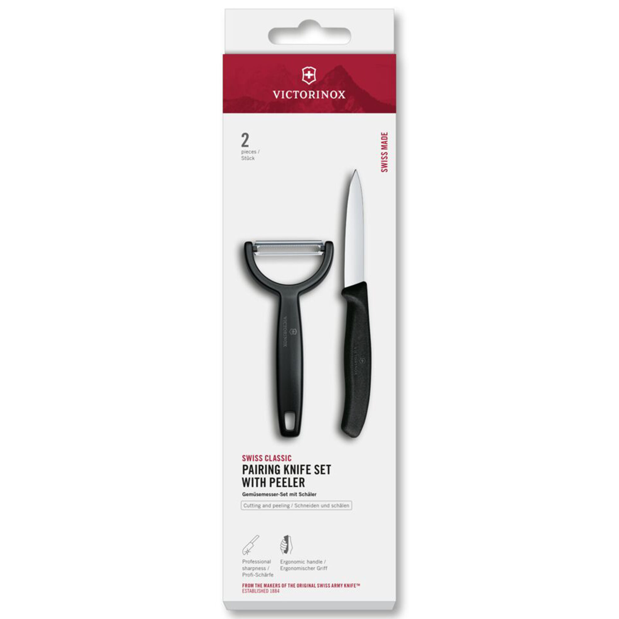 Victorinox Swiss Classic Urtekniv Og Kartoffelskræller  Sort