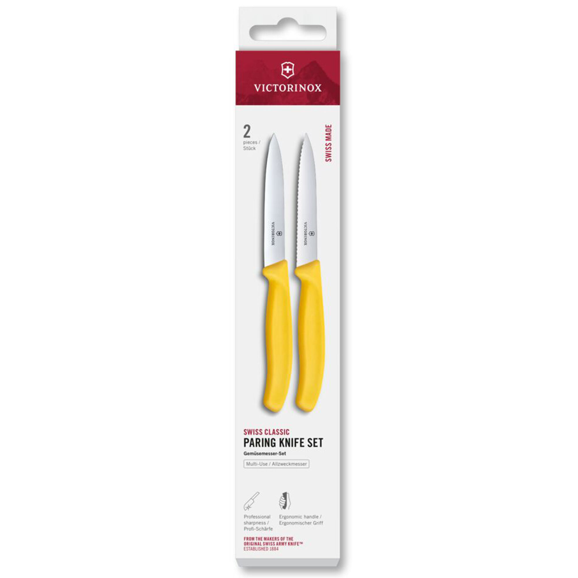 Victorinox Swiss Classic Urtekniv Og Tomatkniv 10 Cm  Gul