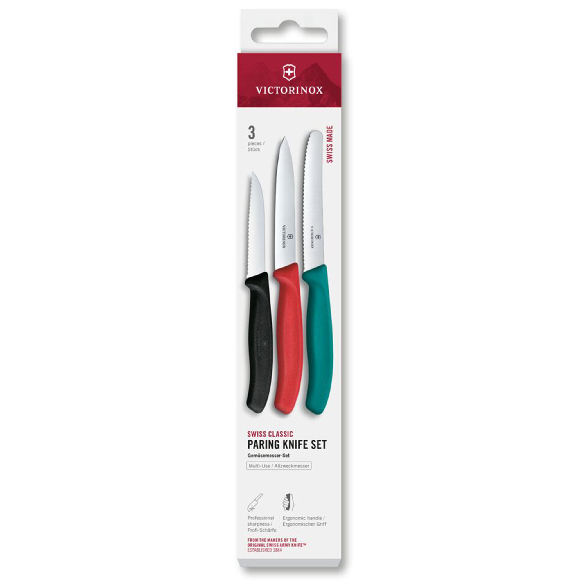 Victorinox Swiss Classic Urteknive  -pak  Sort Grøn Rød