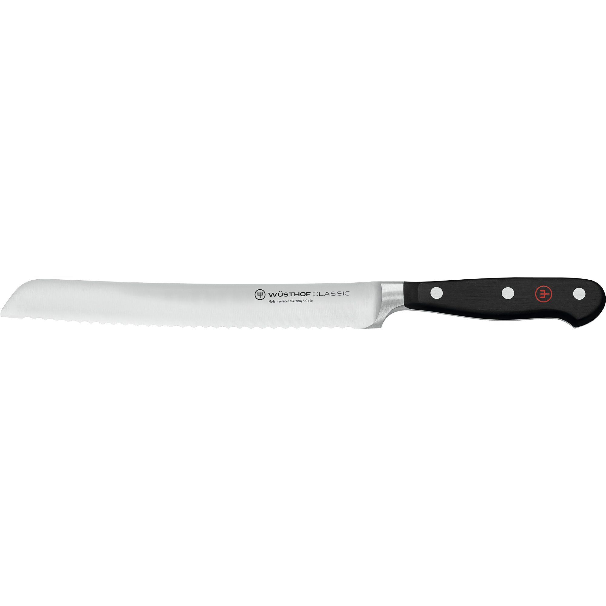 Wüsthof Classic Brødkniv 20 Cm  Sort Stål