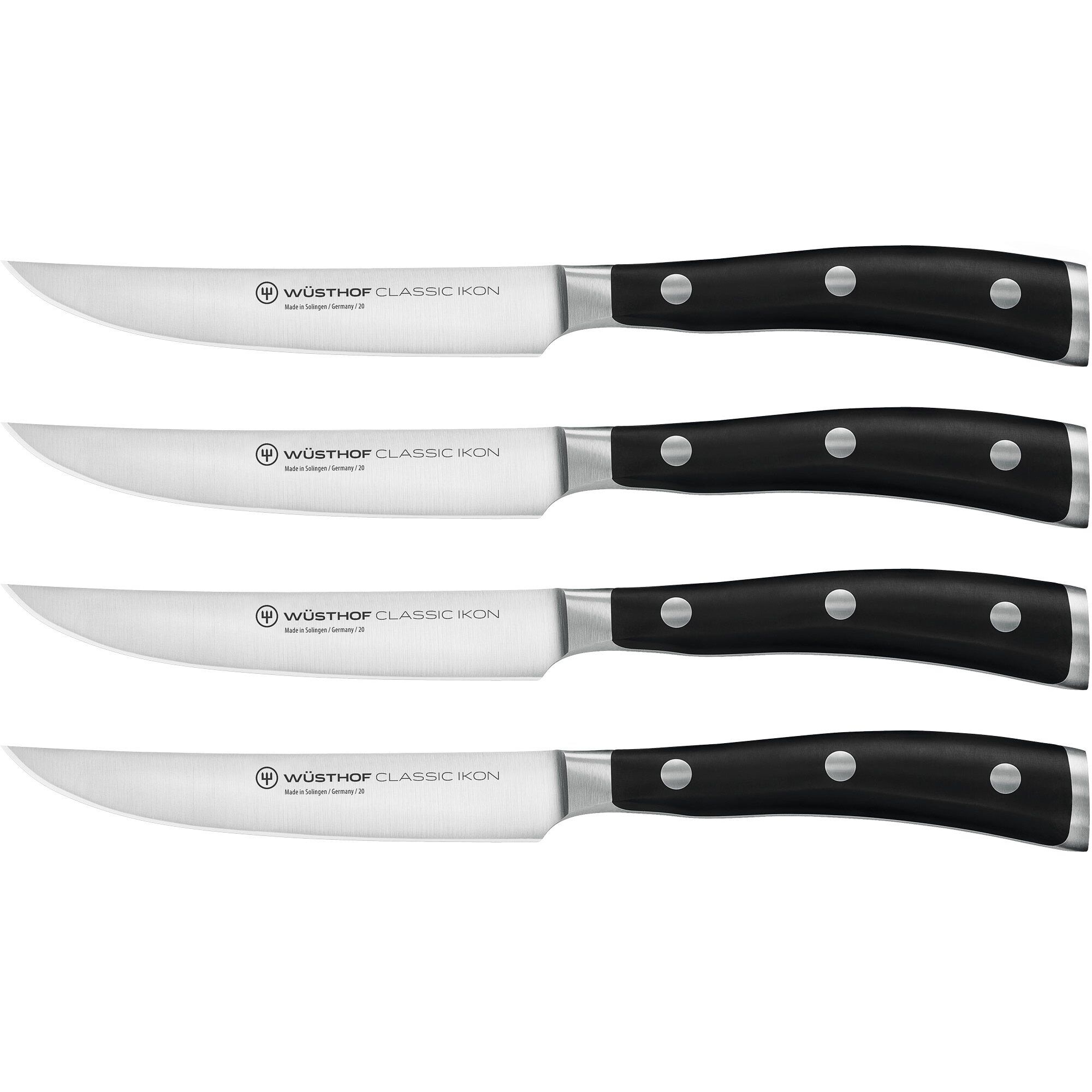 Wüsthof Classic Ikon Grillknivsæt Sort