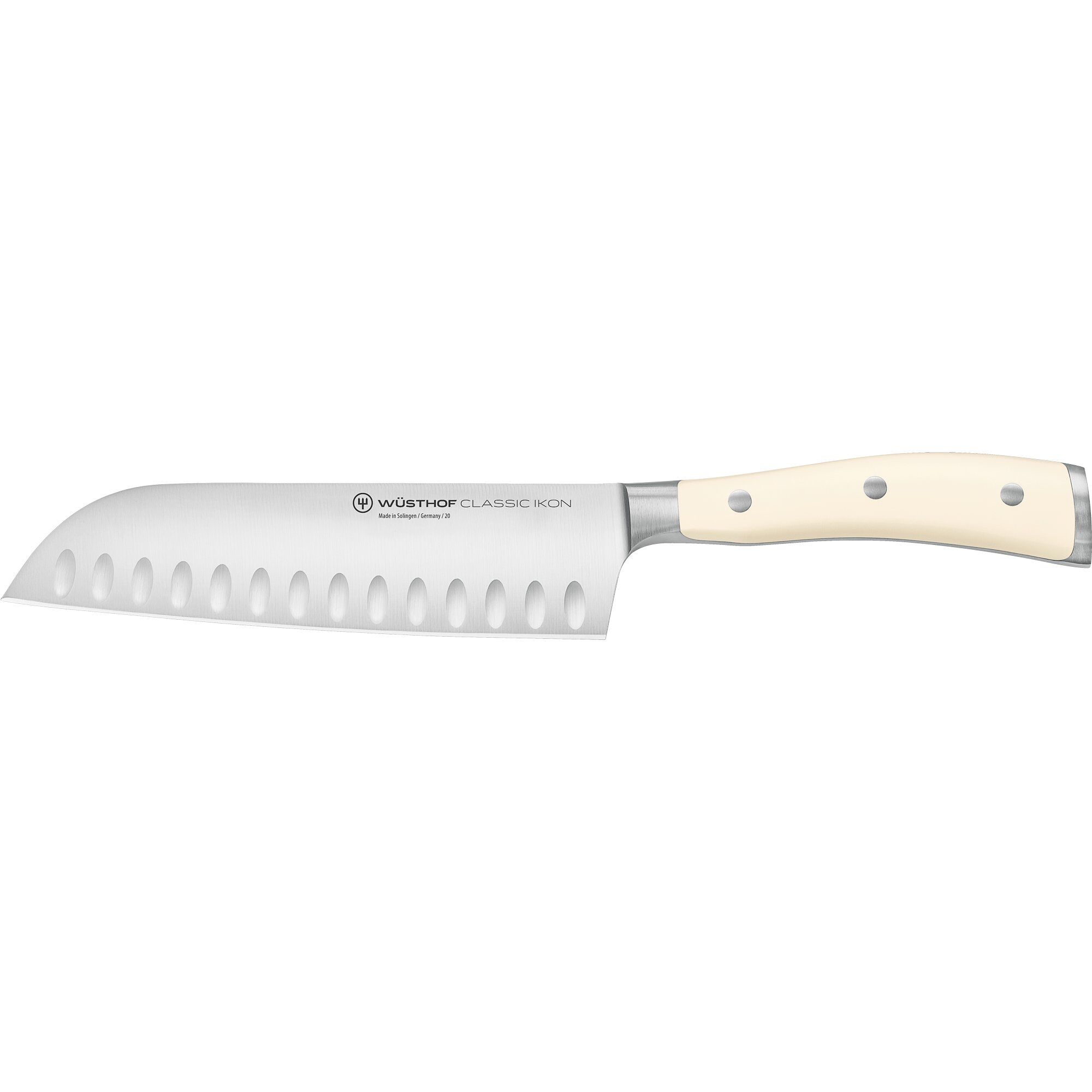 Wüsthof Classic Ikon Santoku-kniv Hvid 17 Cm