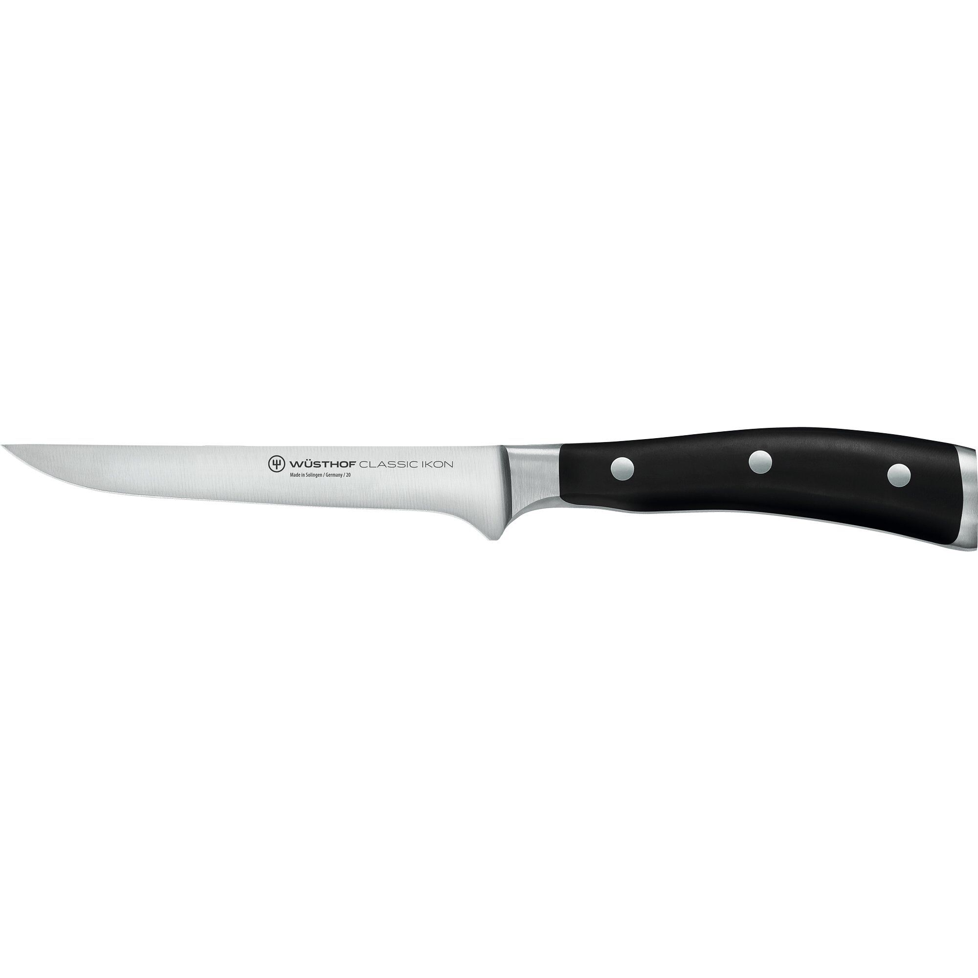 Wüsthof Classic Ikon Udbenerkniv Sort 14 Cm
