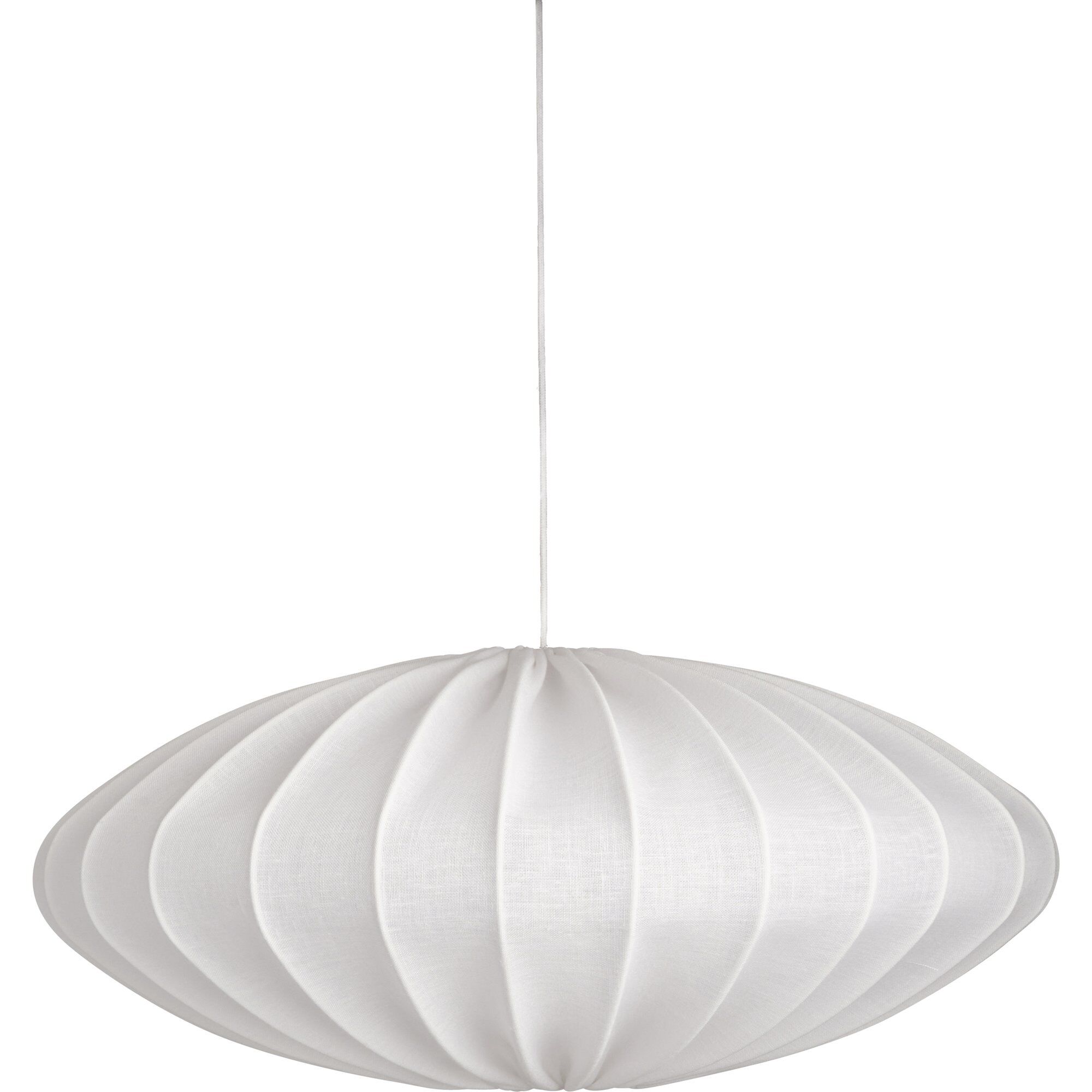 Watt Veke Ellipse Loftslampe  65 Cm  Hør  Hvid