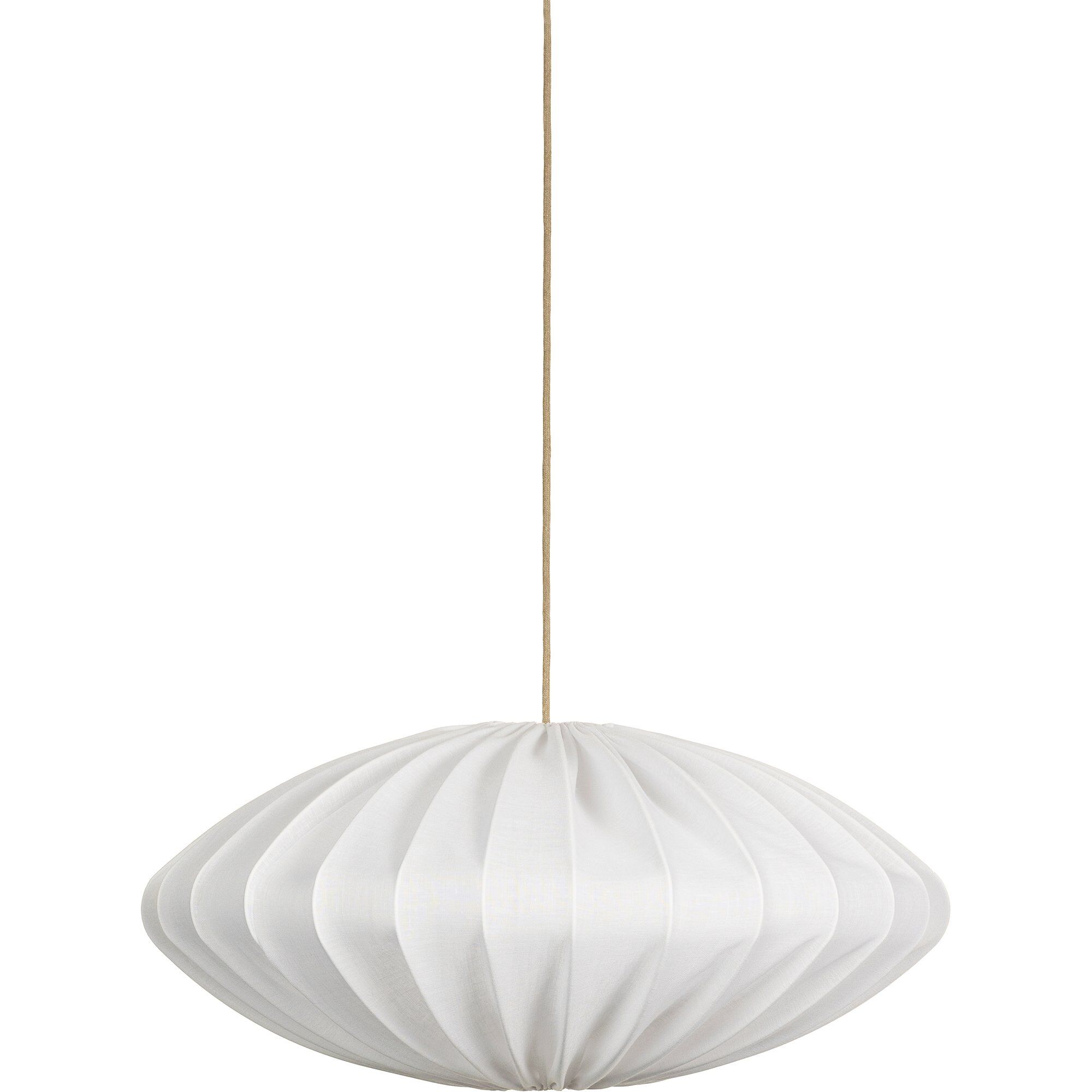 Watt Veke Ellipse Loftslampe  80 Cm  Hør  Hvid