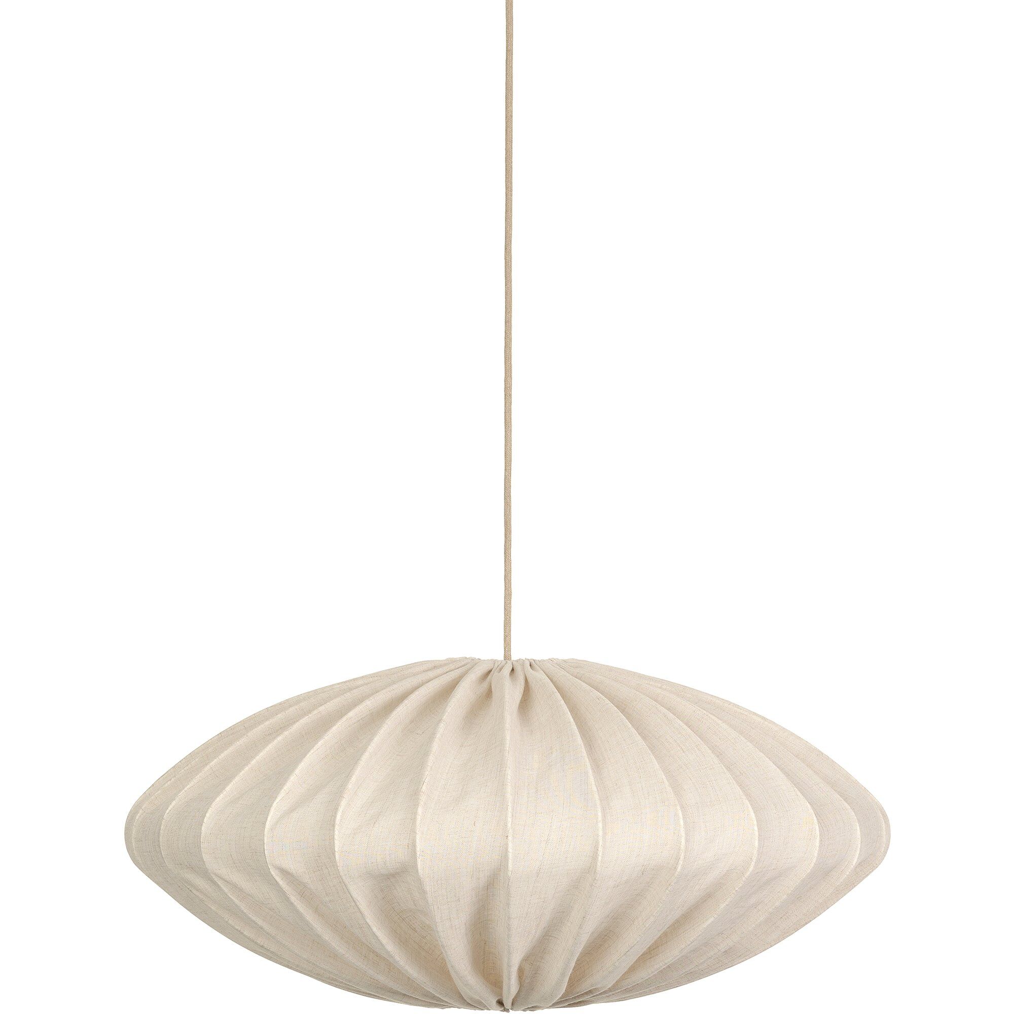 Watt Veke Ellipse Loftslampe  80 Cm  Hør  Naturel