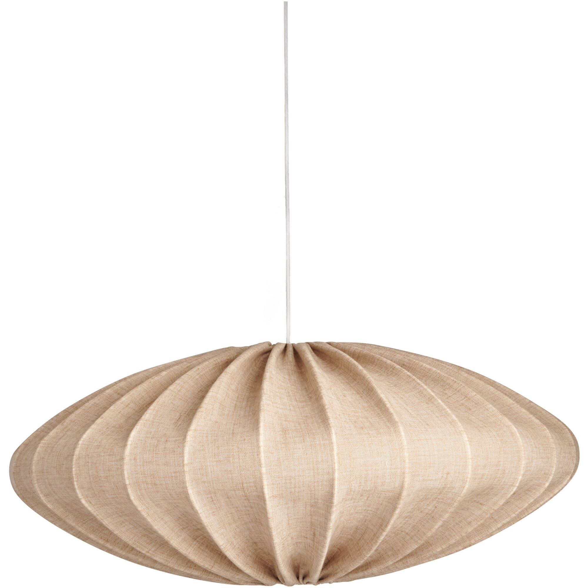 Watt Veke Ellipse Loftslampe  65 Cm  Hør  Sand