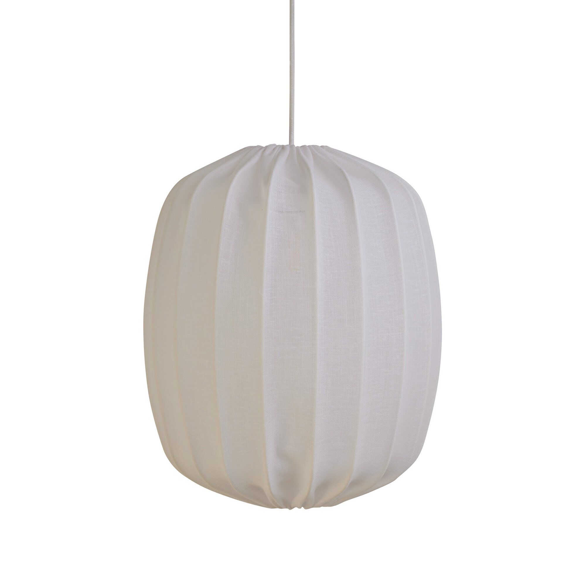 Watt Veke Prisma Loftslampe   Hør 35 Cm  Hvid