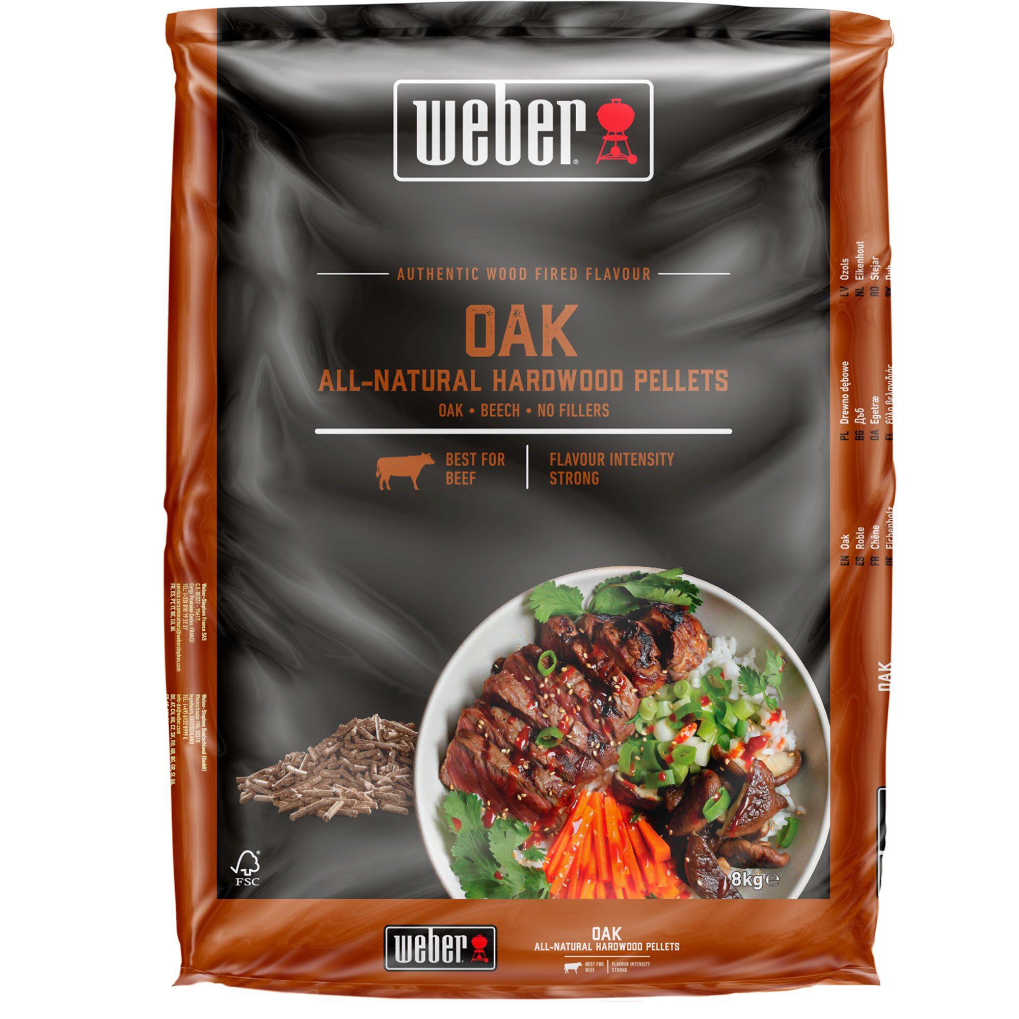 Weber Træpiller   Egetræ   Kg