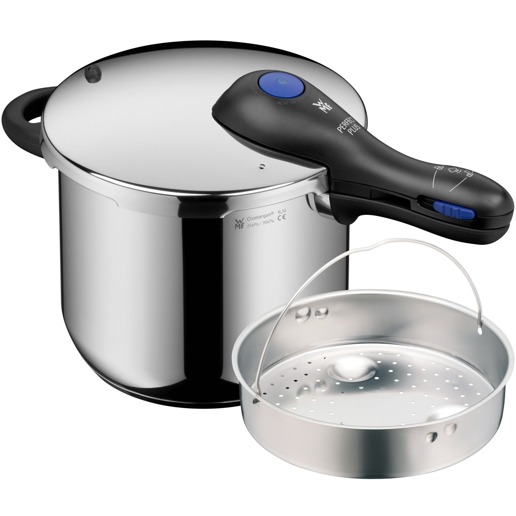 Wmf Perfect Plus Trykkoger Med Dampindsats     Liter