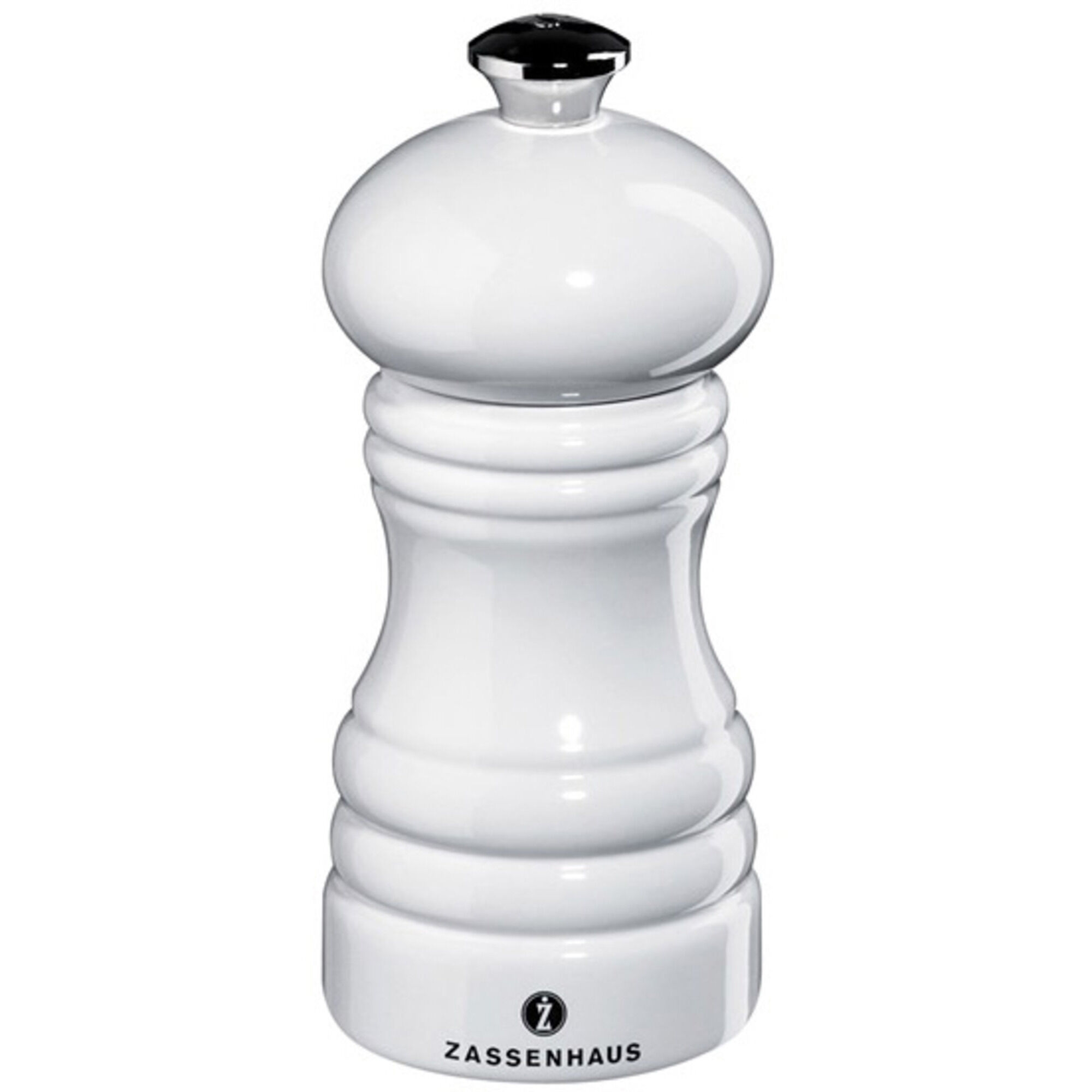 Zassenhaus Berlin Saltkværn 12 Cm  Hvid Blank