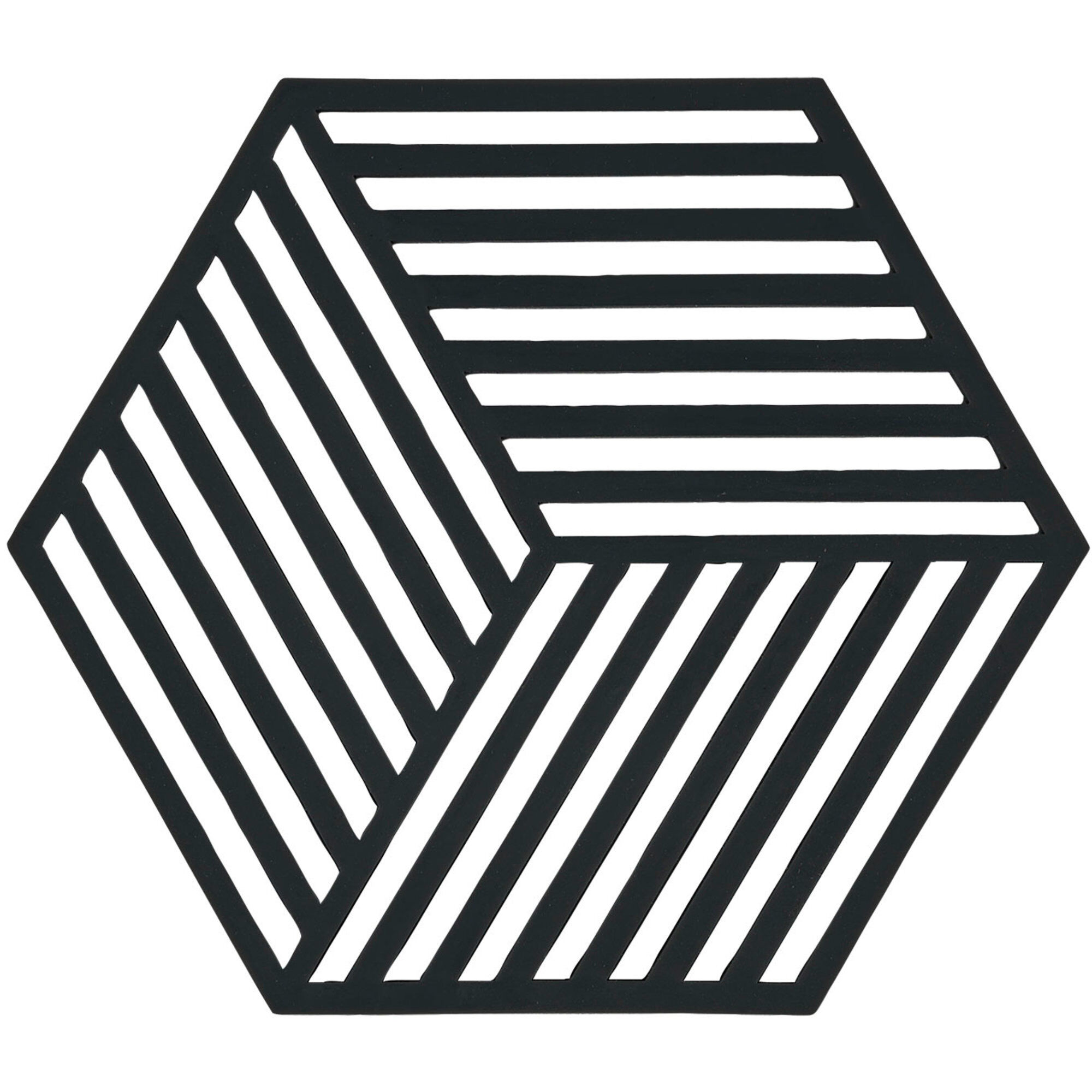 Zone Hexagon Bordskåner  Sort
