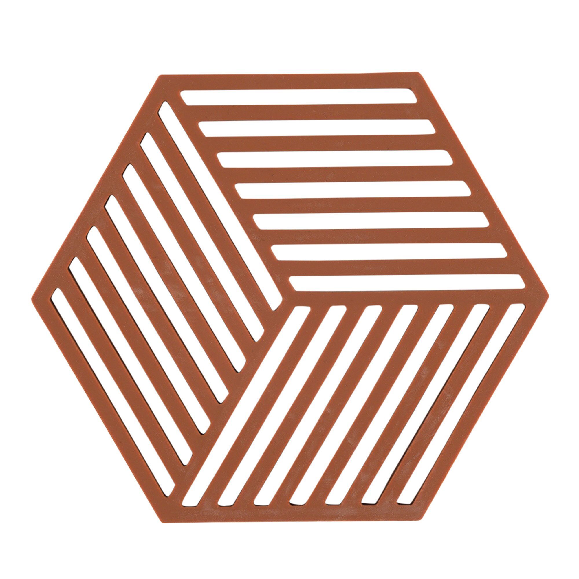 Zone Hexagon Bordskåner  Terrakotta