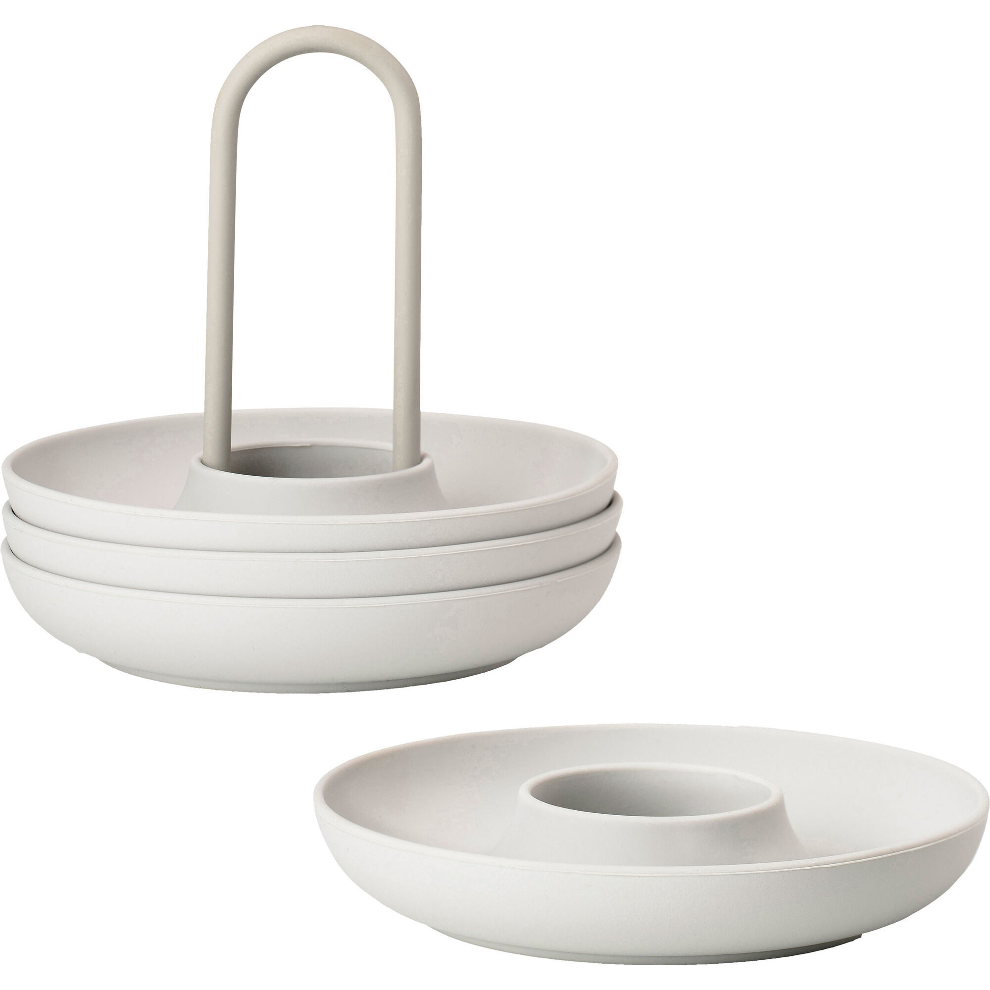 Zone Singles æggebæger Med Holder Warm Grey