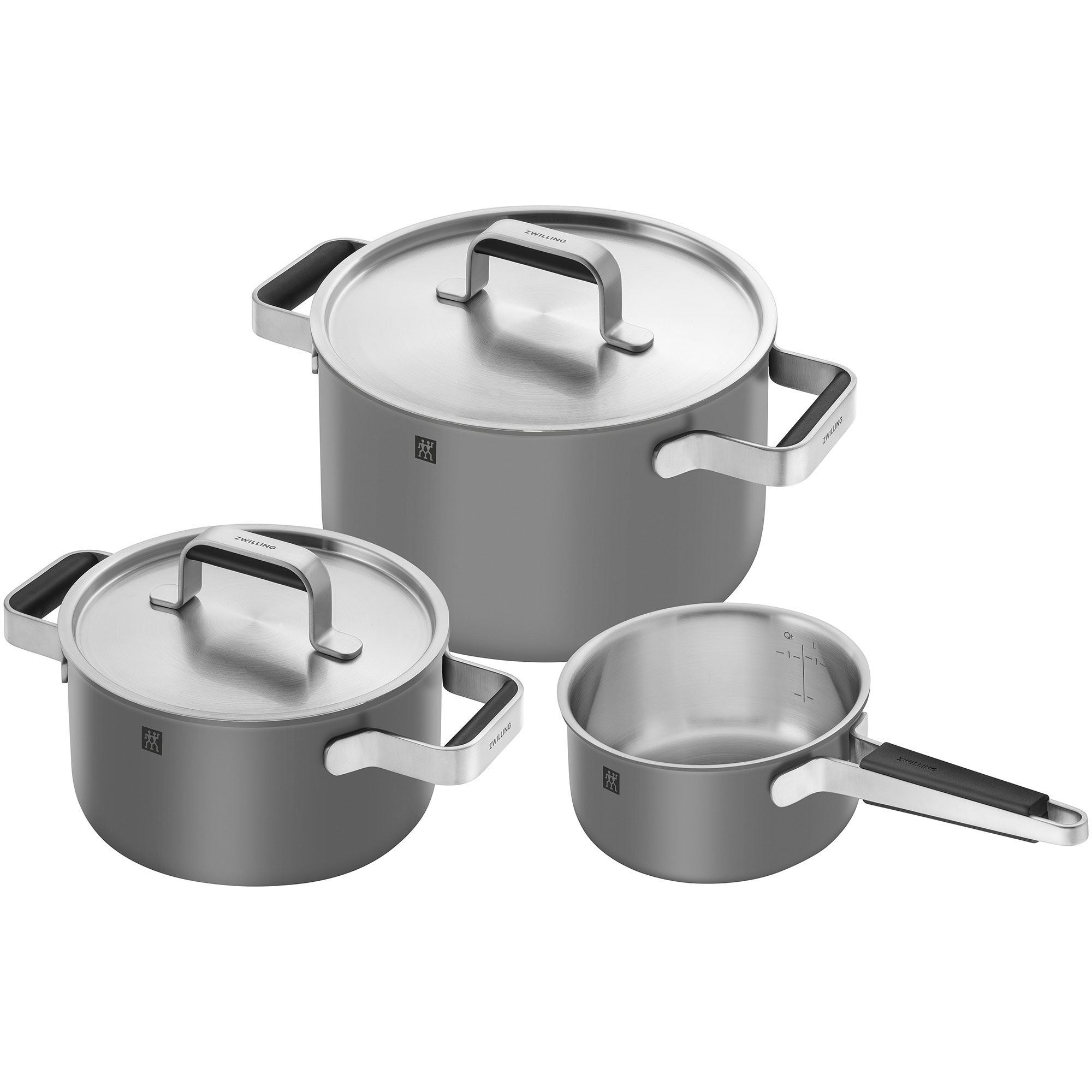 Zwilling Pure Grydesæt   Dele     Låg  Rustfrit Stål  Grå