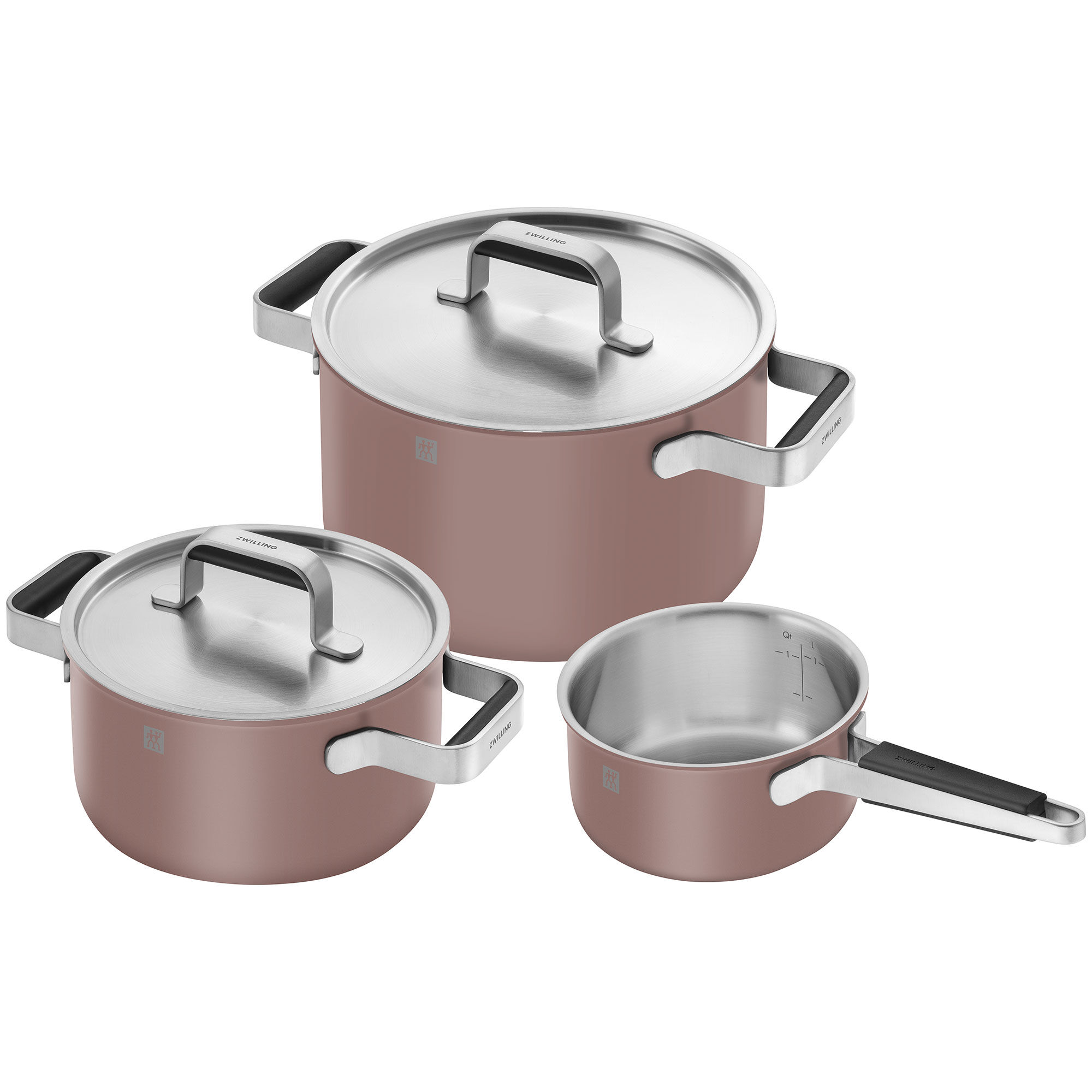 Zwilling Pure Grydesæt   Dele     Låg  Rustfrit Stål  Rosa