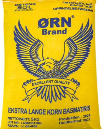 ørn Brand Basmati Ris  Ekstra Lange  Gul    Kg