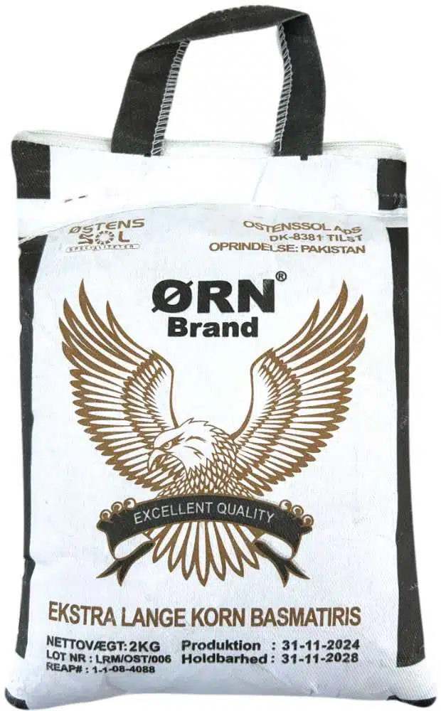 ørn Brand Steamed Basmati Ris Ekstra Lange Kg