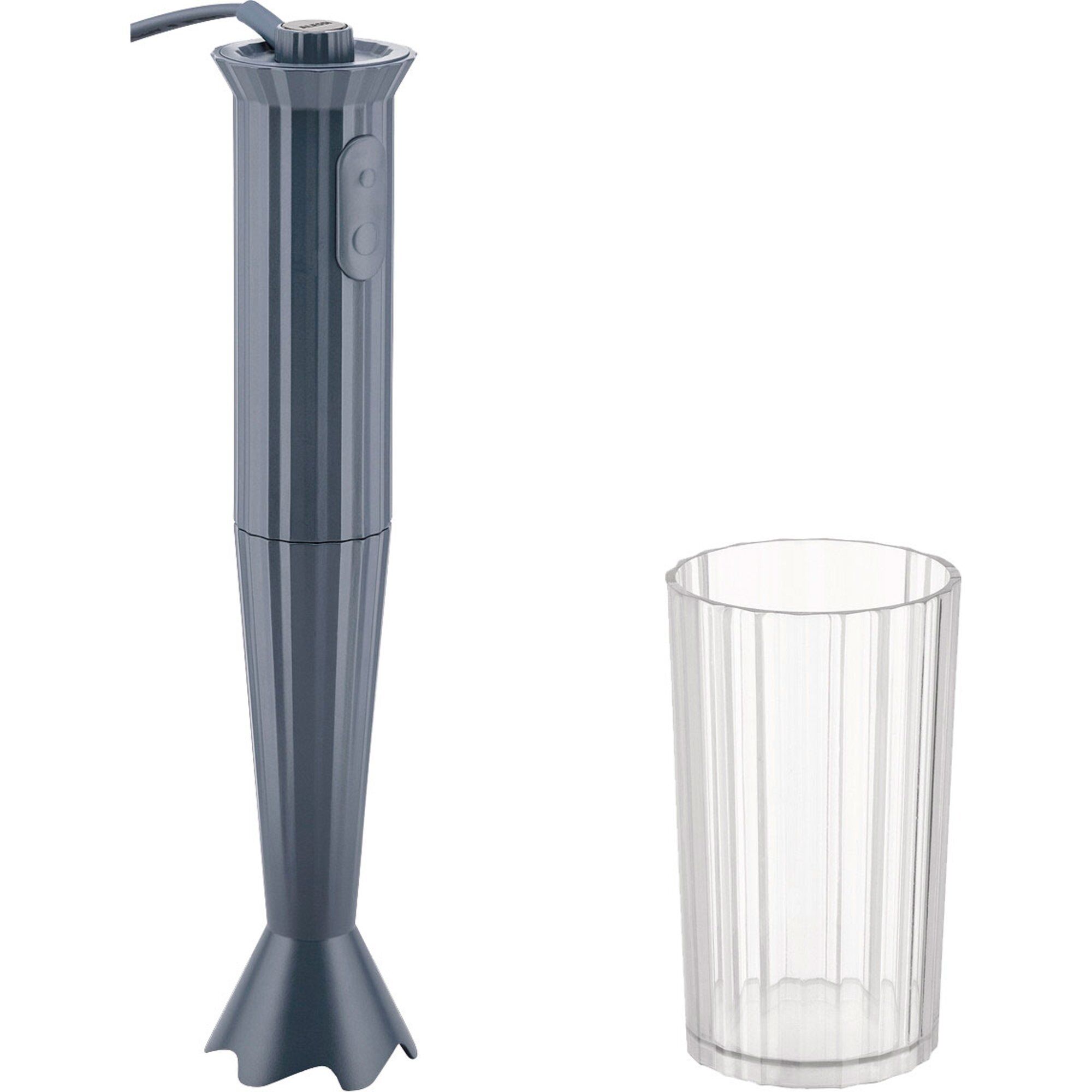 Alessi Mdl10 Plissé Stavblender  Grå