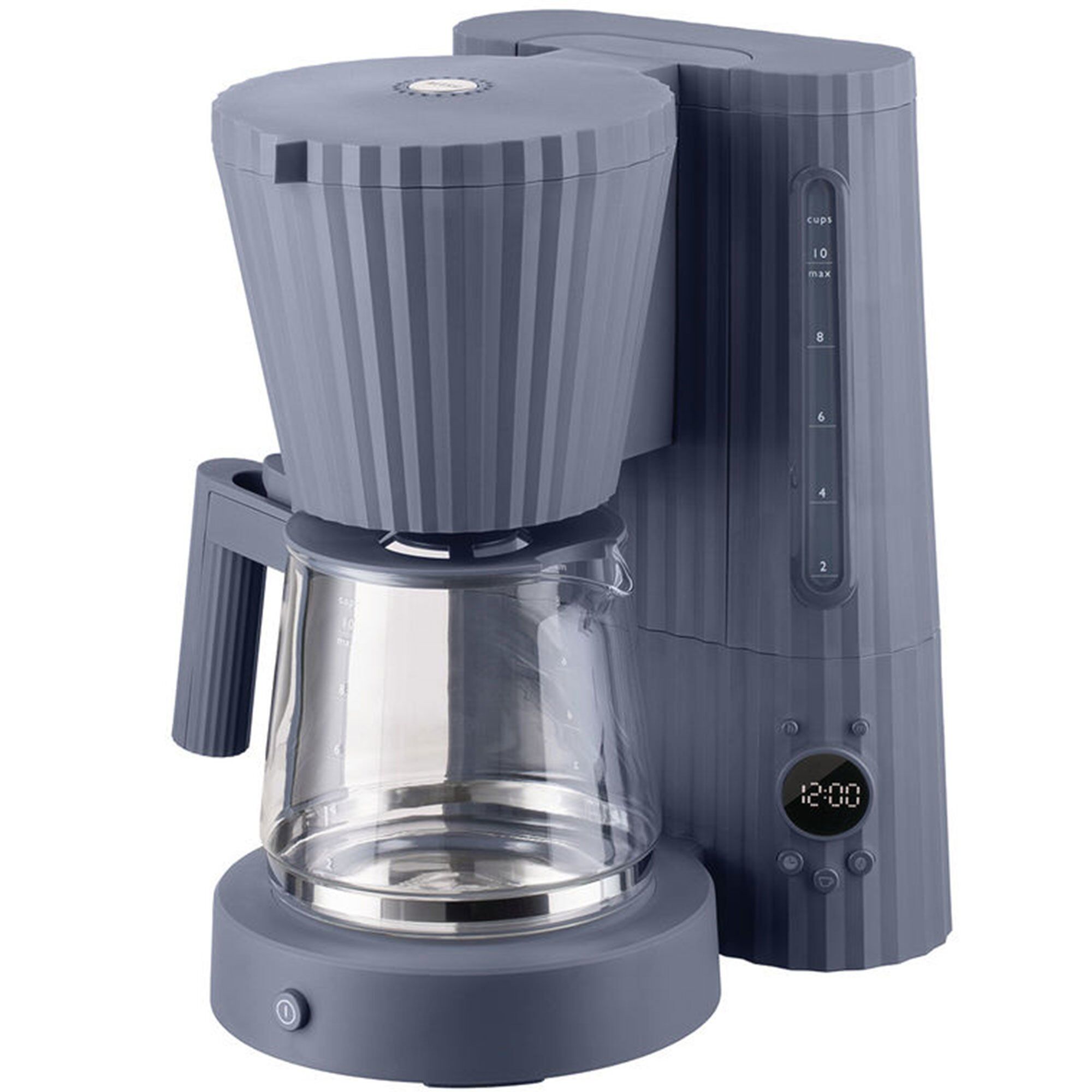 Alessi Plissé Kaffemaskine  Grå