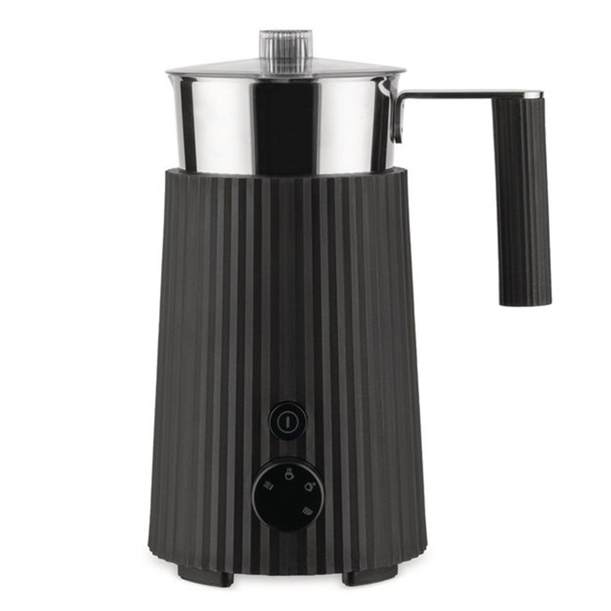 Alessi Plissé Multi-function Mælkeskummer Til Induktion  Sort