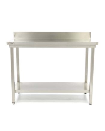 Arbejdsbord    Rustfrit Stål  Apos Deluxe Apos  2000   600 Mm Med Backsplash