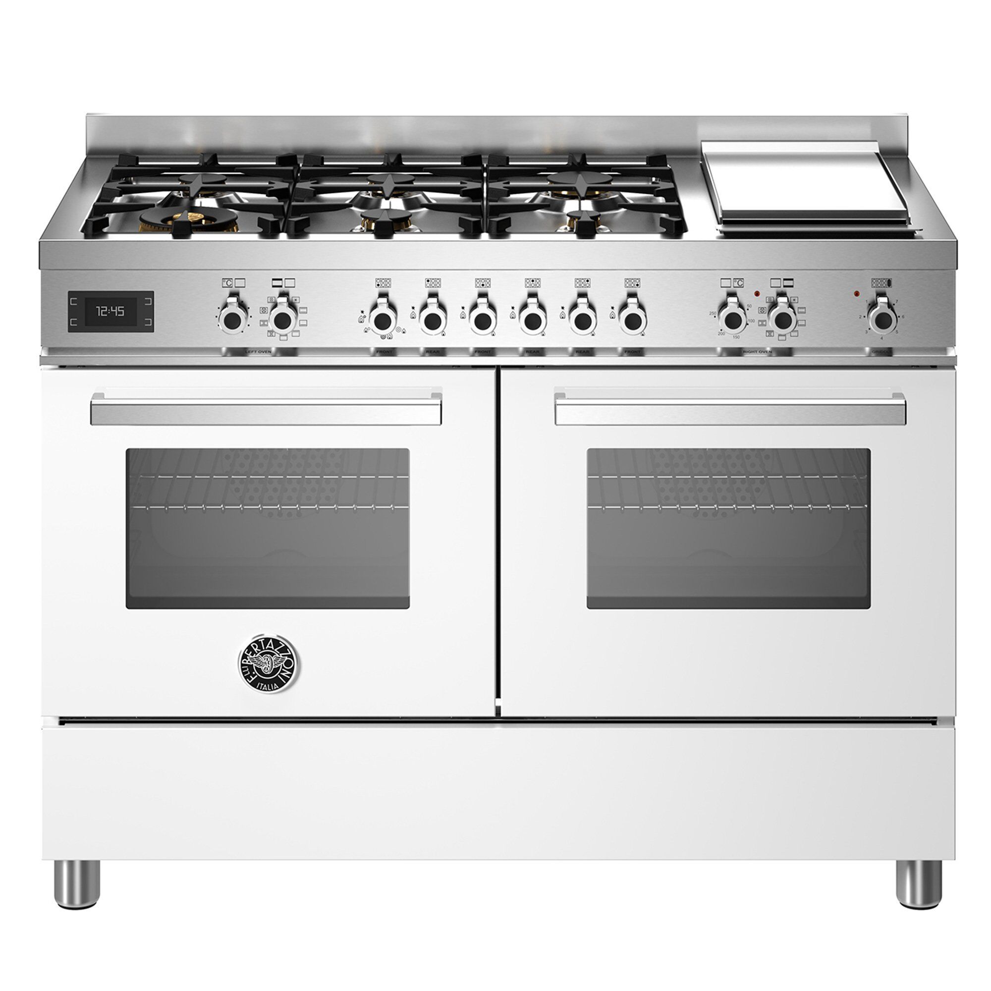 Bertazzoni Pro126g2ebit Professional Gaskomfur  120 Cm  Hvid
