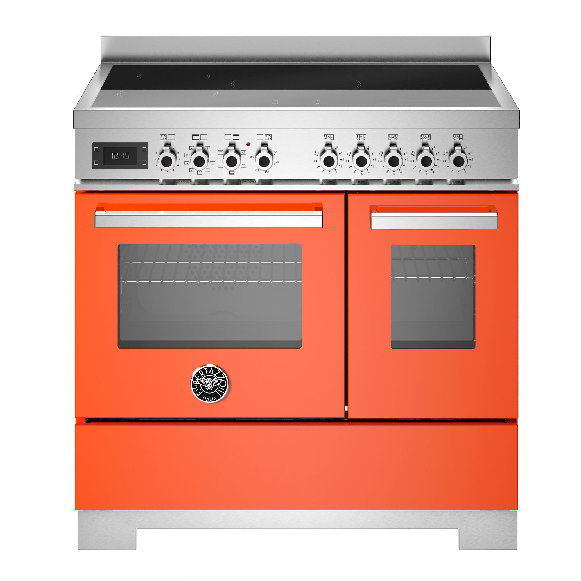 Bertazzoni Pro95i2eart2 Professional Induktionskomfur 90 Cm Med   Zoner Og   Ovne  Orange
