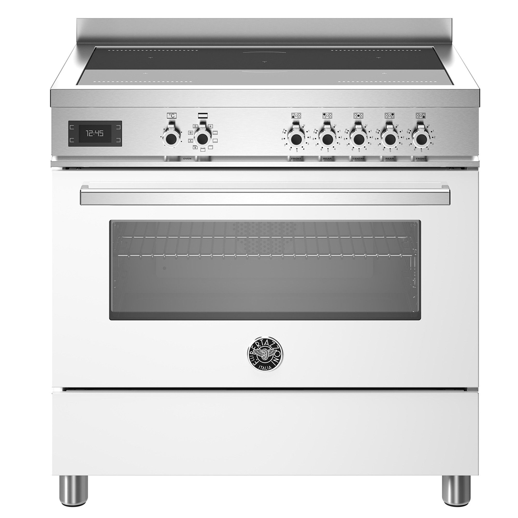 Bertazzoni Pro95i1ebit Professional Induktionskomfur Med Ovn  90 Cm  Hvid