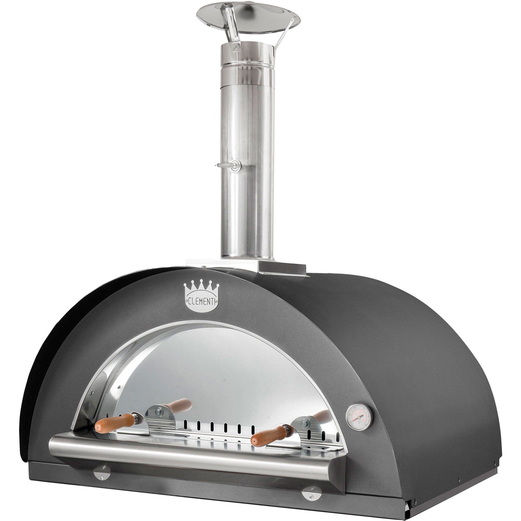 Clementi Forni Family Brændefyret Pizzaovn 100x80 Cm  Antracit