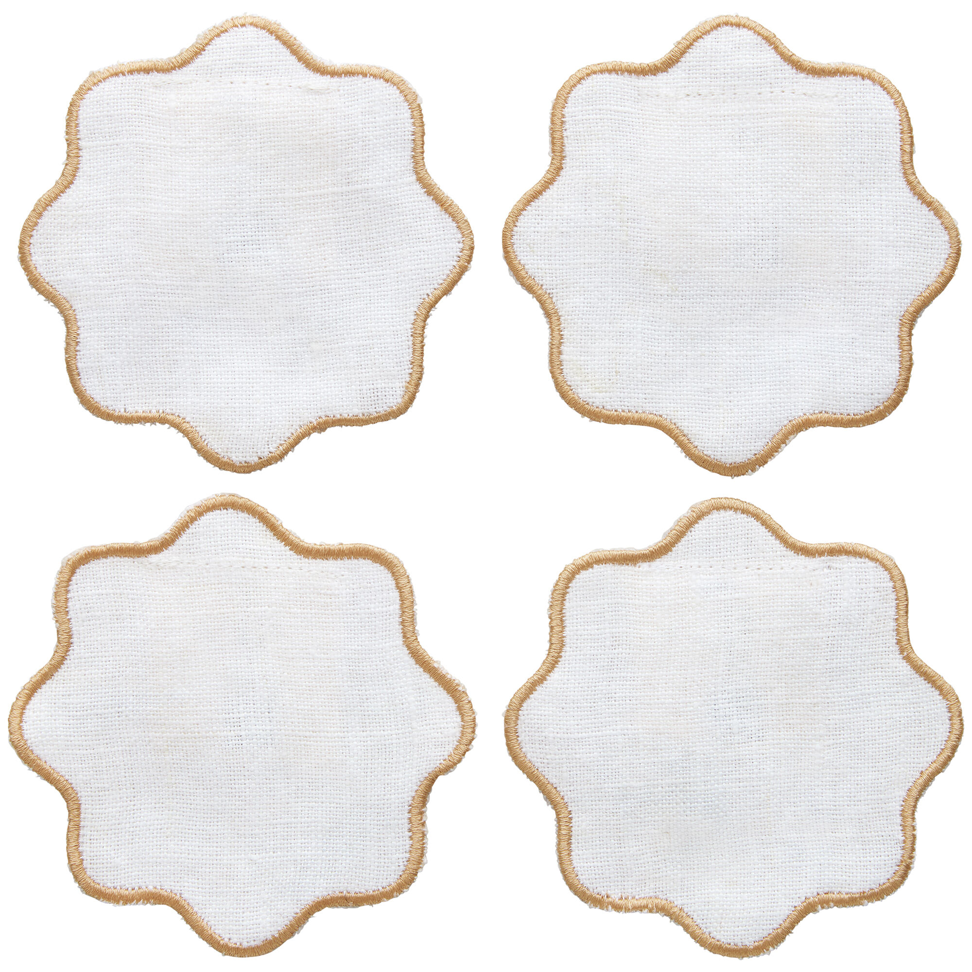 Decotique La Tavola Glasbrikker   -pak   Hvid Beige
