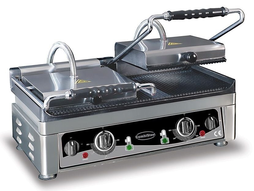 Dobbelt Klemgrill Combisteel Rillet Top Og Bund