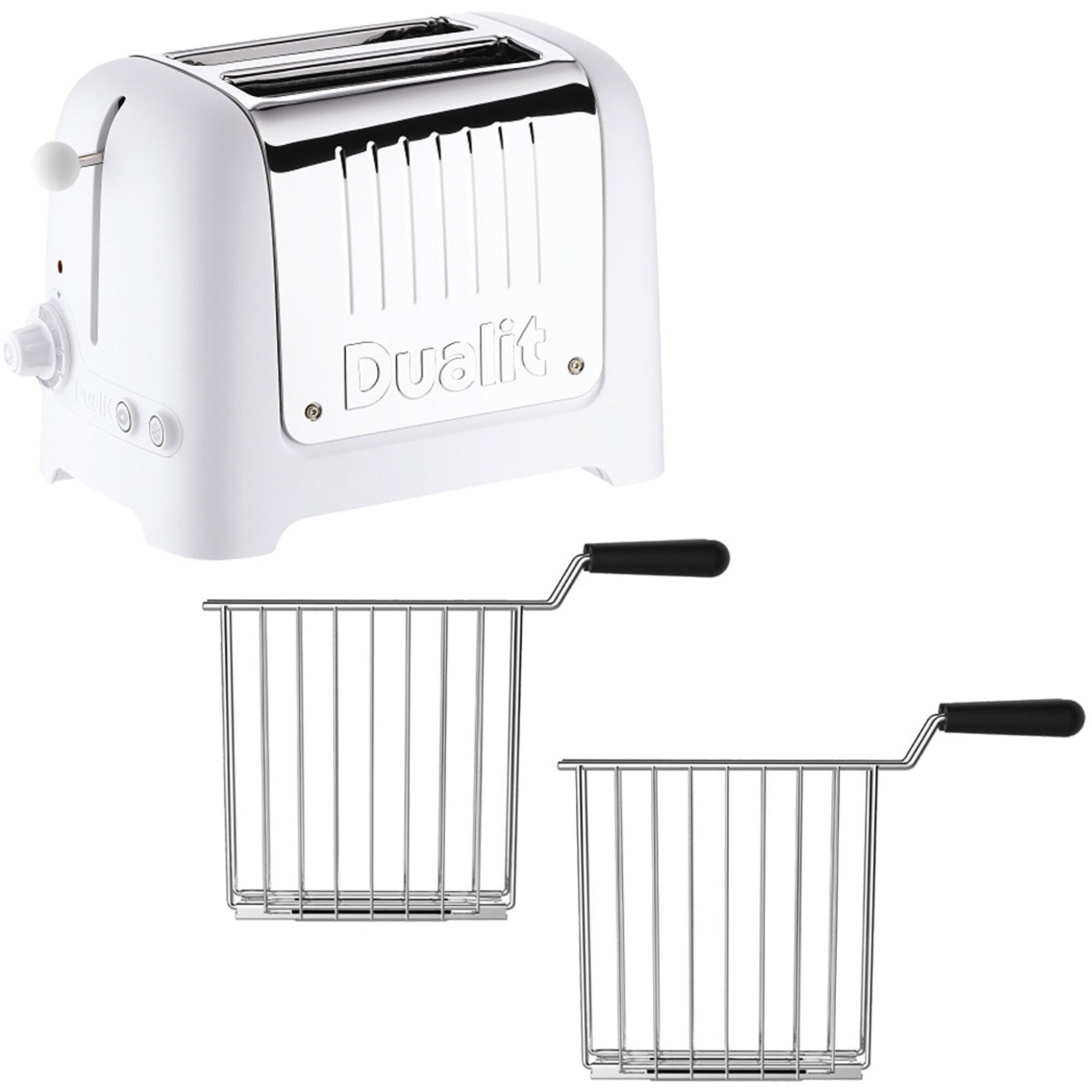 Dualit Lite Brødrister   Skiver   Rist  Hvid