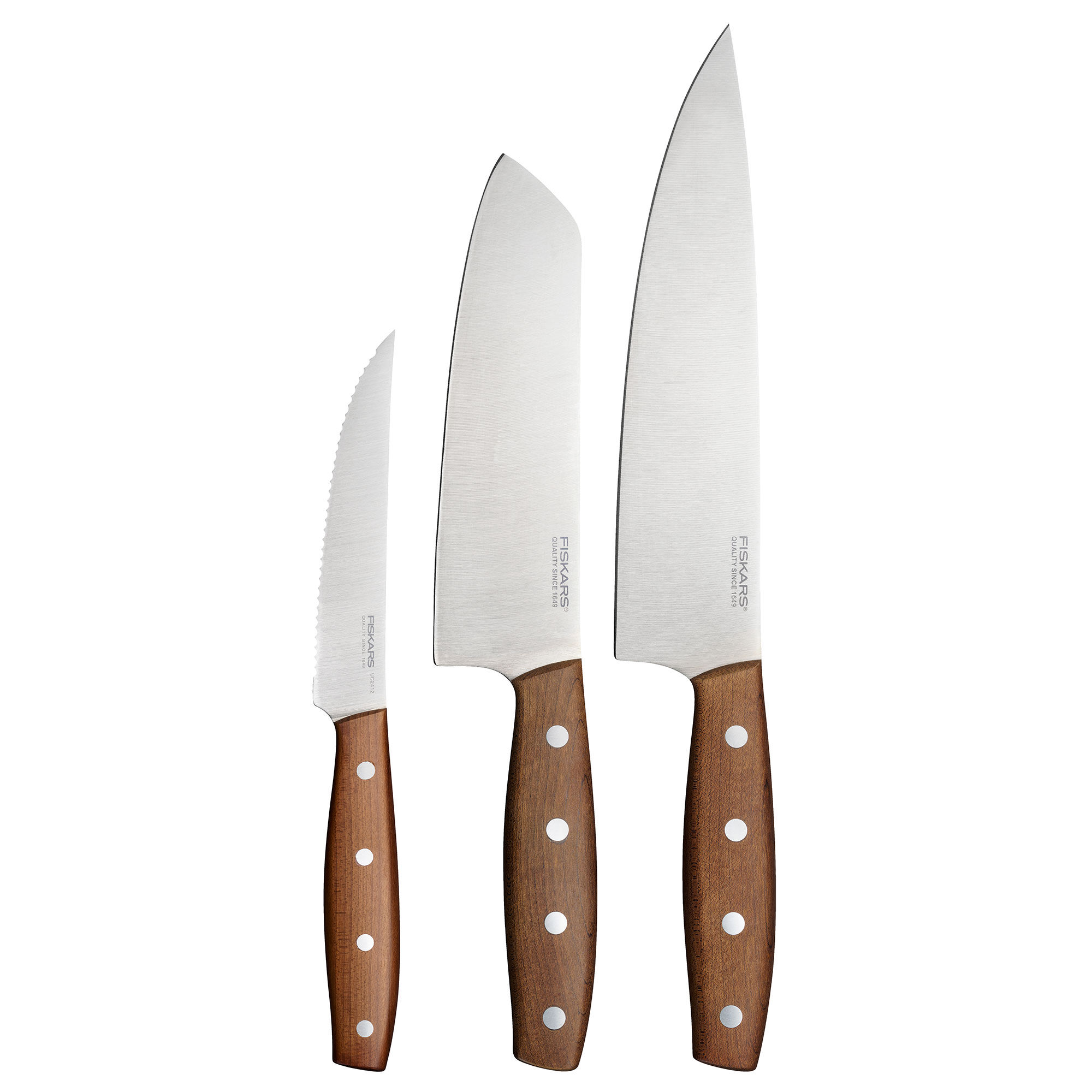 Fiskars Folken Knivsæt   Dele  Træ