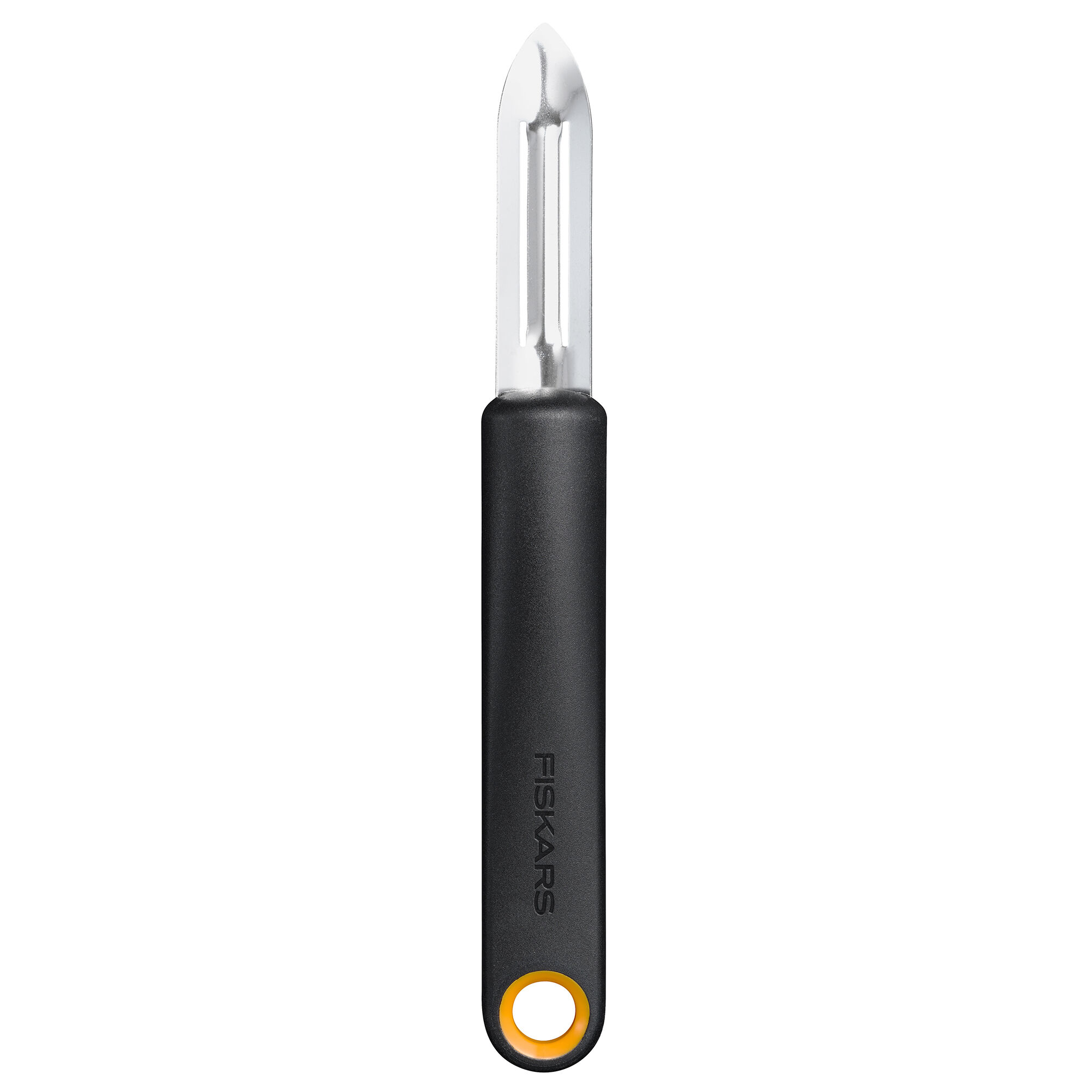 Fiskars Functional Form Skræller Med Fast Blad  Sort Orange